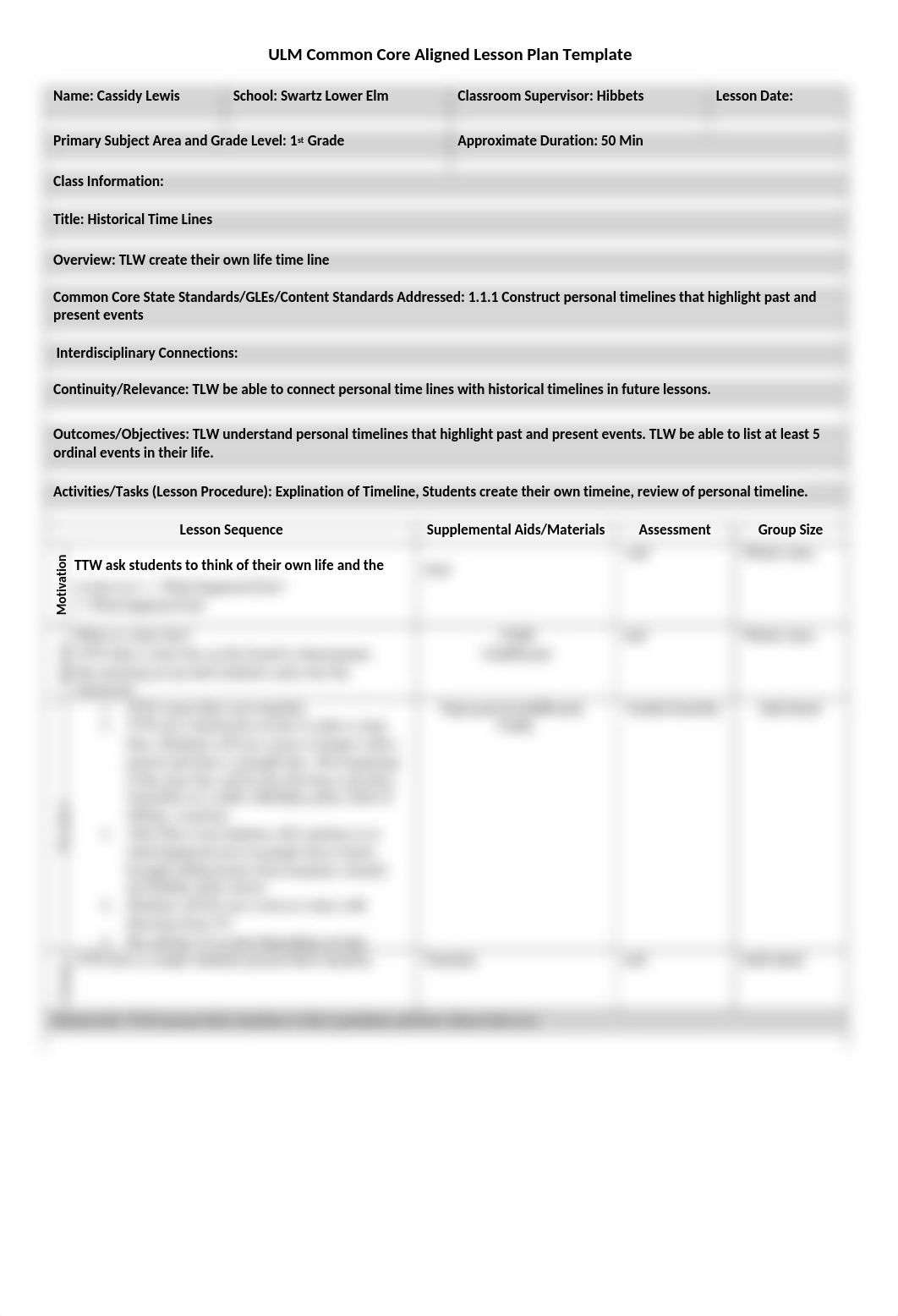 Lesson Plan La time line Unit 11.doc_dnb0ozbfn3j_page1