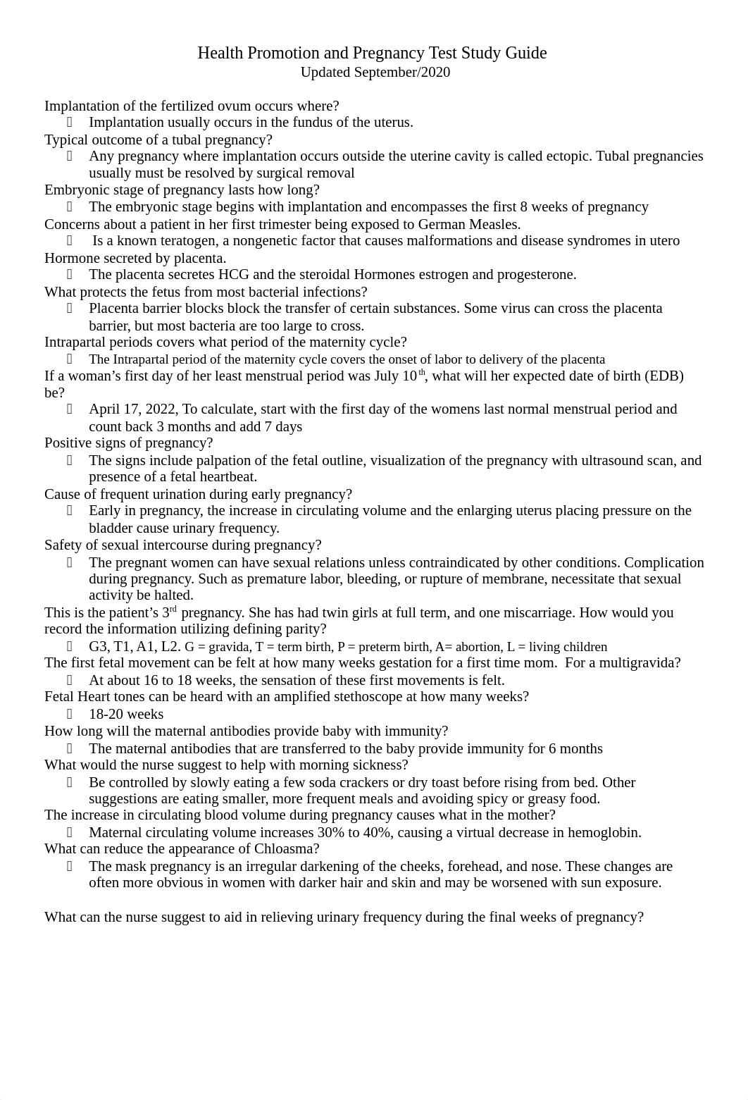 Ch 26 Health Promotion and Pregnancy Study Guide- Feb,2020.docx_dnb2t3erdo9_page1