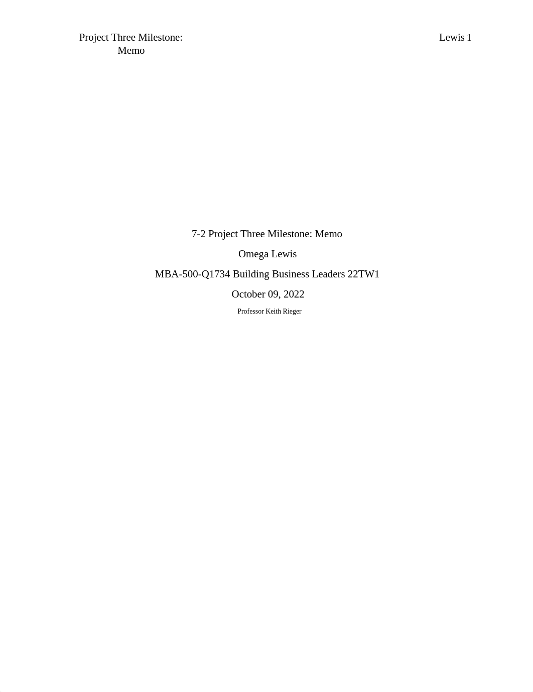 MBA 500 Project Three Milestone Memo.pdf_dnbhs4ntxku_page1