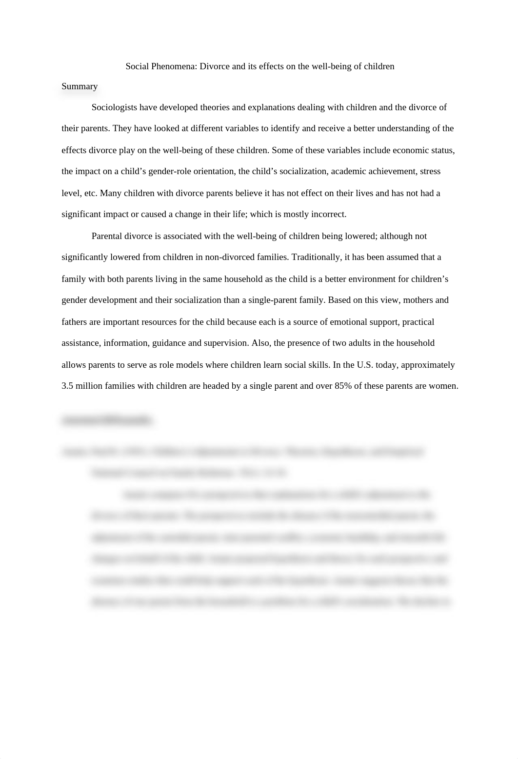 Annotated Bibliography on Divorce and its effect on Children_dnbp7ct8ho5_page1