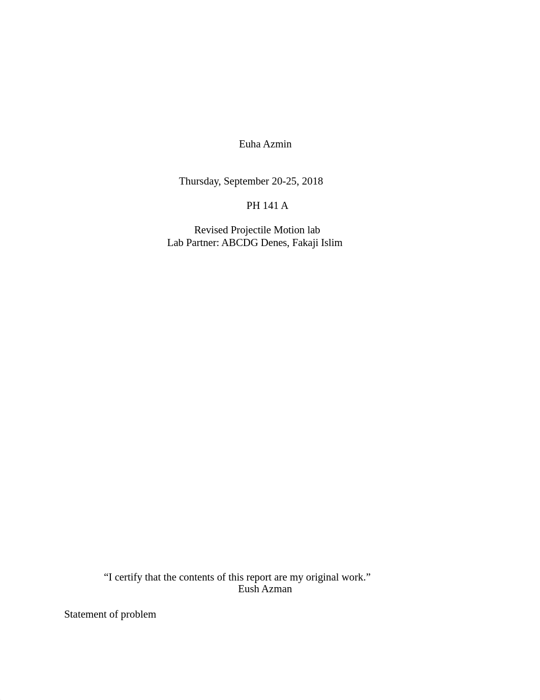 Lab 6 revised projectile motion lab report .docx_dnc6nnhwp7k_page1