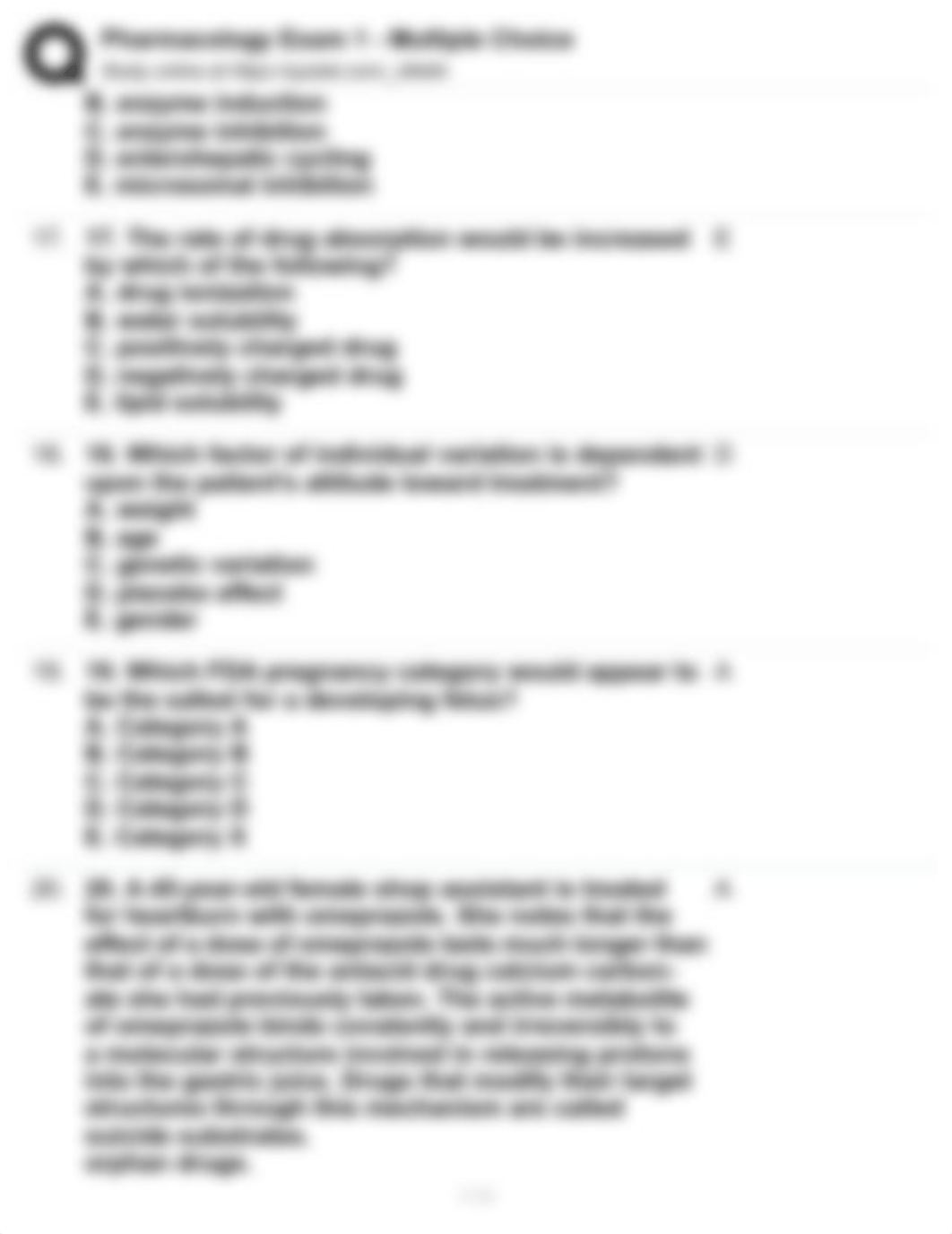 Pharmacology Exam 1 - Multiple Choice.pdf_dnch48xyyq6_page4