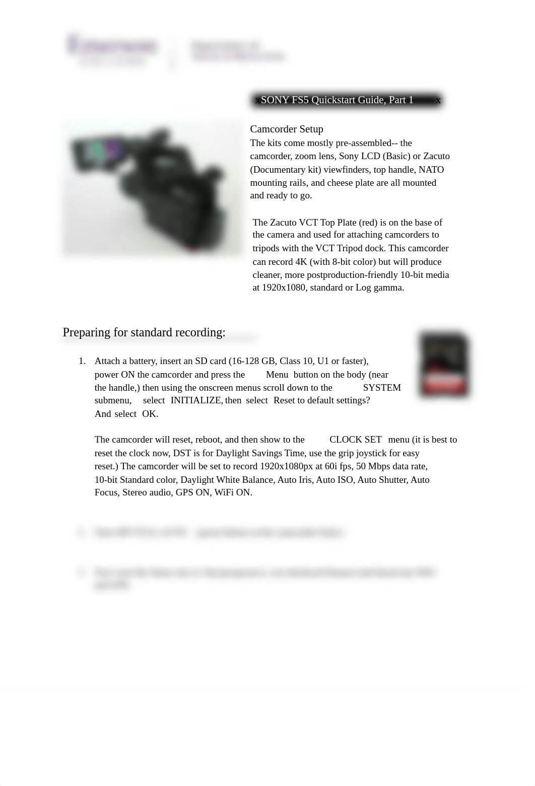 SONY FS5 Quickstart Guide, Part 1.docx.pdf_dncwjw73cee_page1