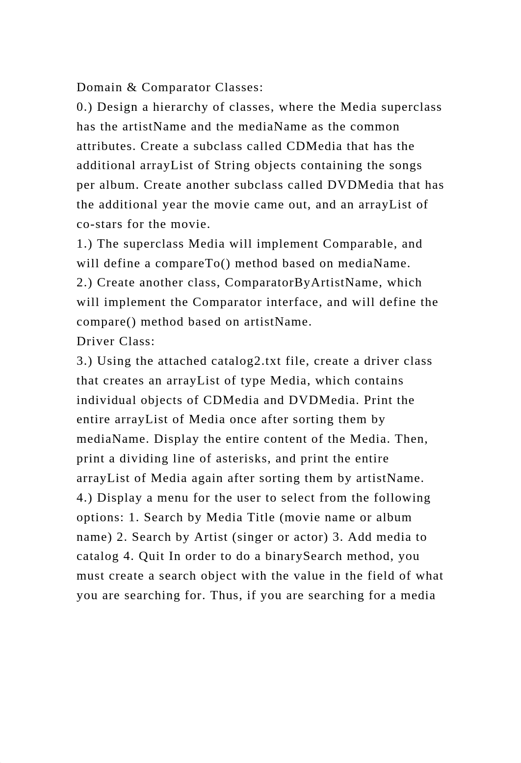 Domain & Comparator Classes0.) Design a hierarchy of classes, whe.docx_dnd2h1hcj9d_page2