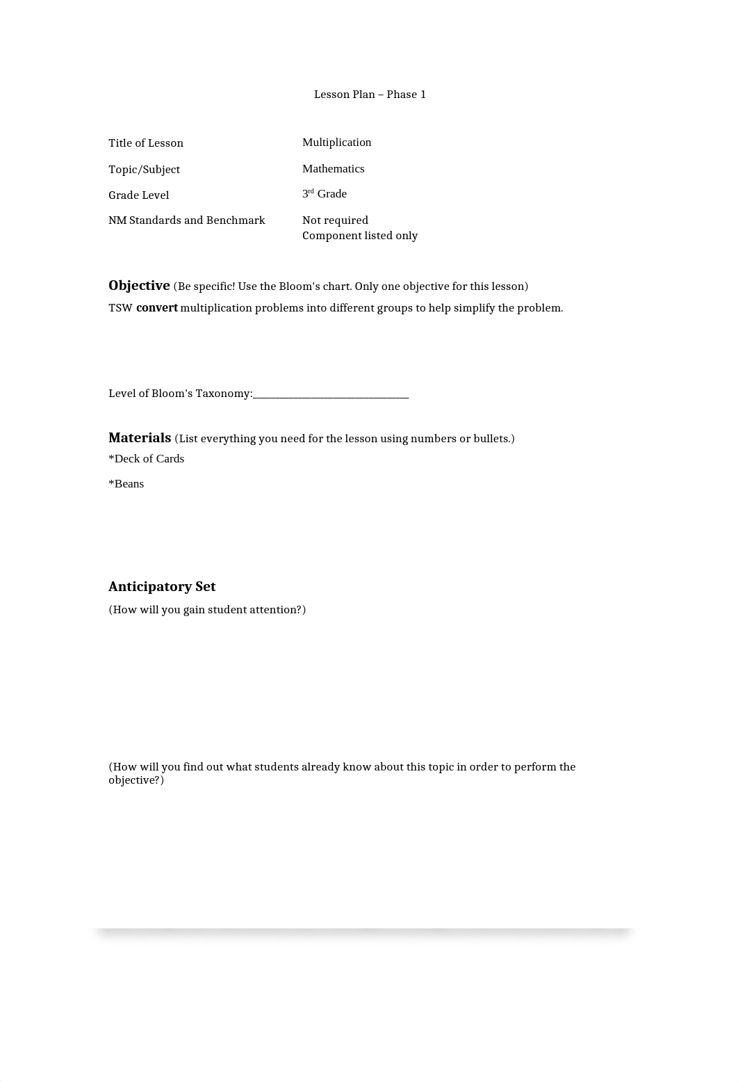 Multiplication lesson plan.docx_dndbvkajvfa_page1