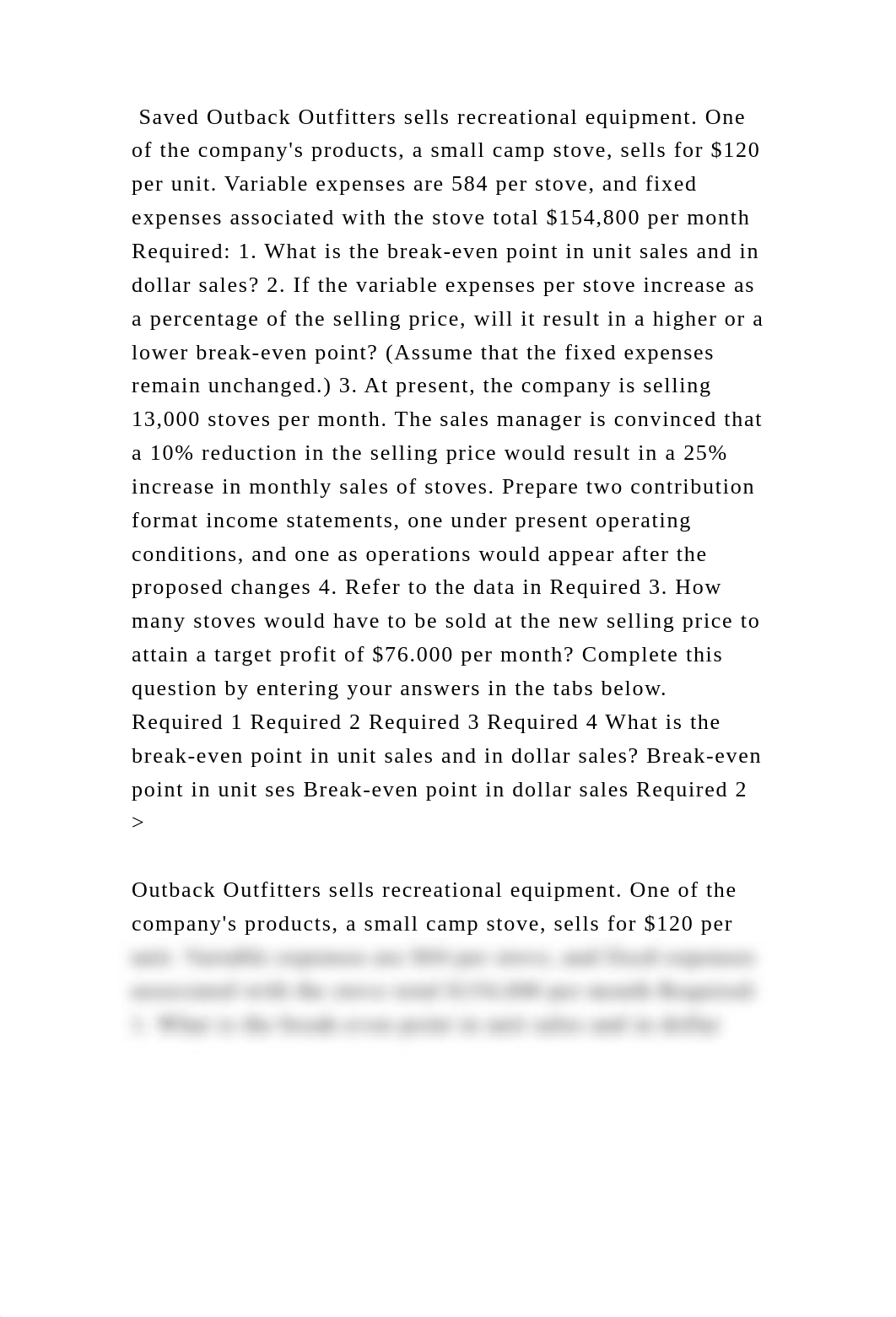 Saved Outback Outfitters sells recreational equipment. One of the com.docx_dndn6076ia1_page2