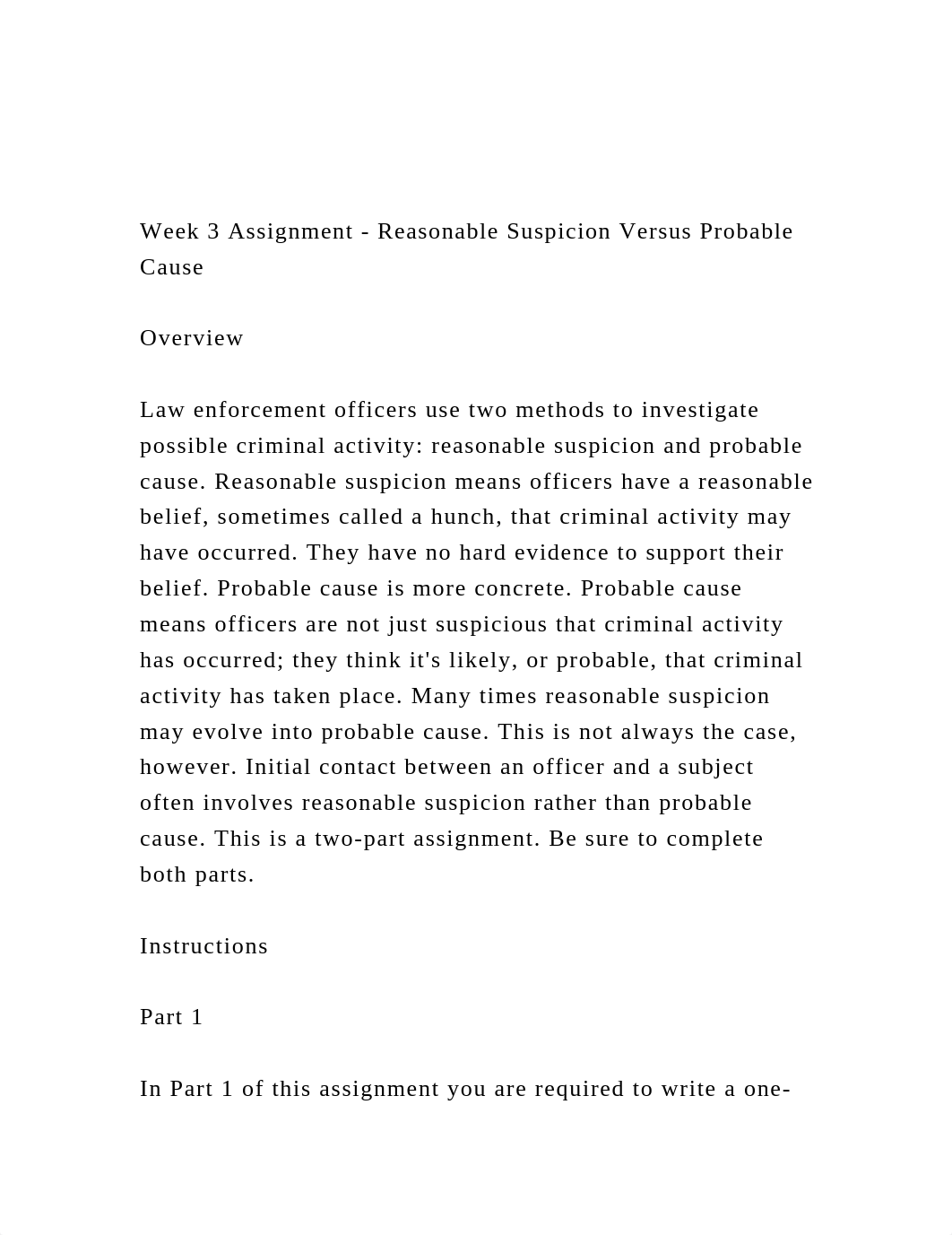 Week 3 Assignment - Reasonable Suspicion Versus Probable Cause.docx_dndyvtx9yn5_page2