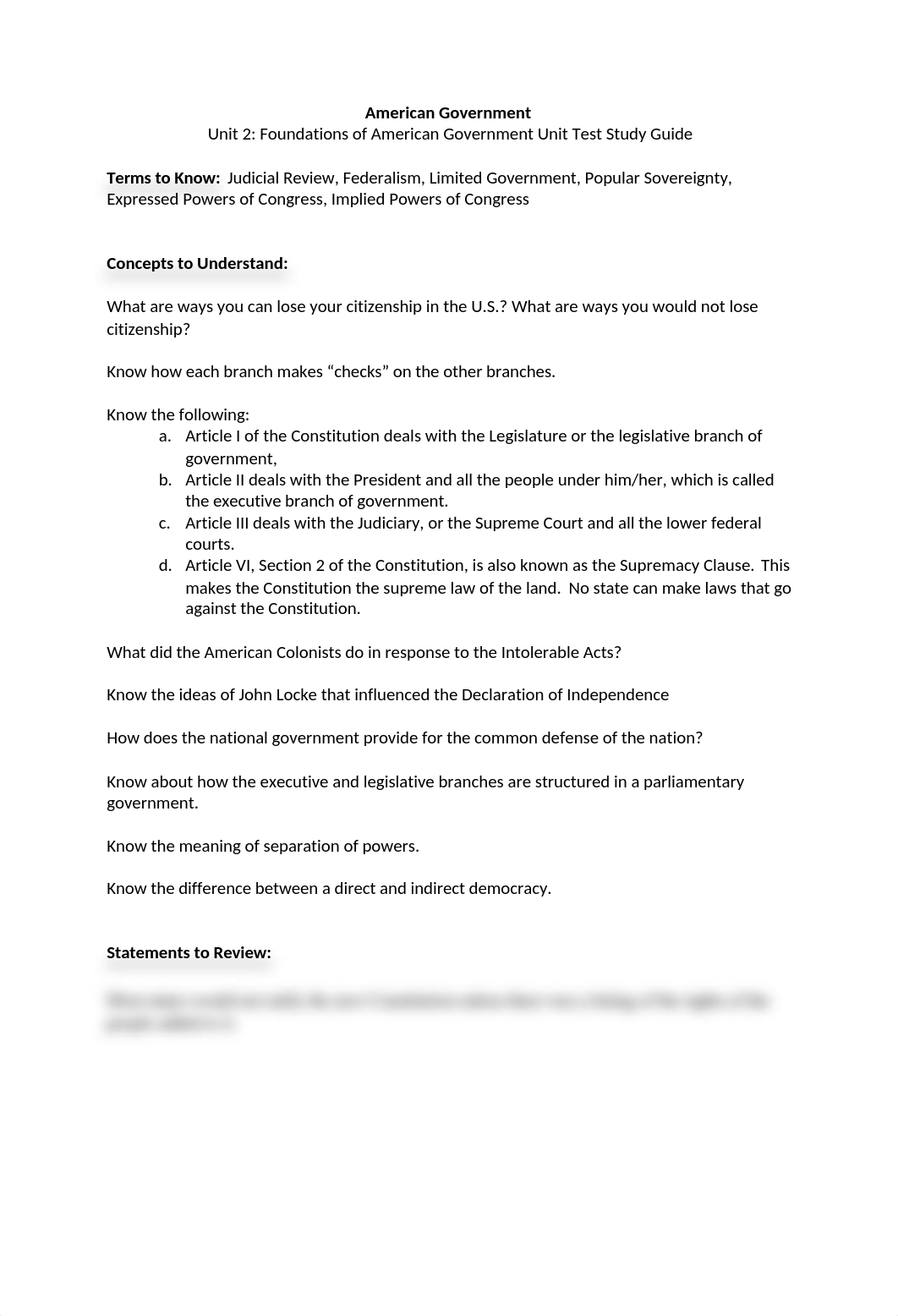 Government--Unit 2 Test Study Guide.docx_dne29hhsqau_page1