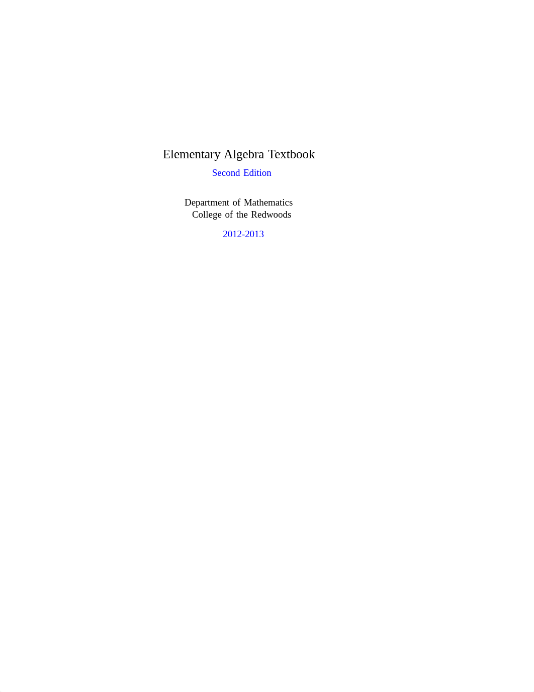 Math 154 Elementary Algebra College of the Redwoods Textbook - PDF Room.pdf_dne3a499se9_page1