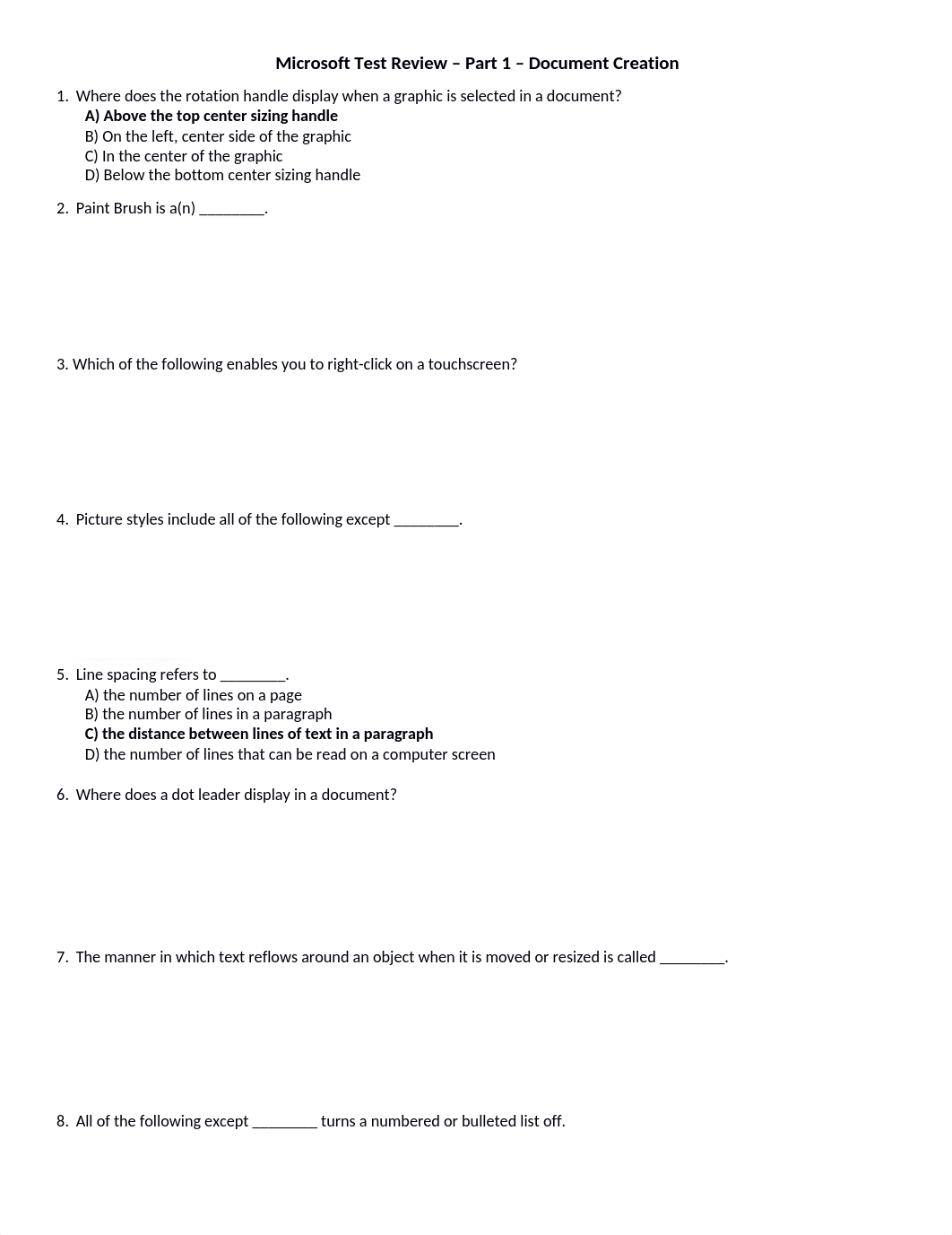 Microsoft Test Review-Part 1-Creating Documents.docx_dne61vy03v2_page1