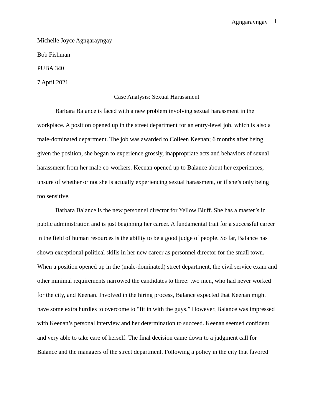 Michelle Agngarayngay Case Analysis #2.pdf_dneepkjv4ge_page1