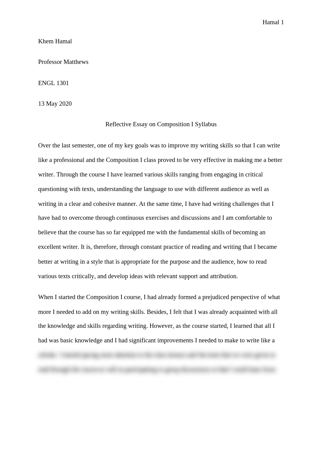 Reflective Essay on Composition I Syllabus.docx_dnemulu748g_page1