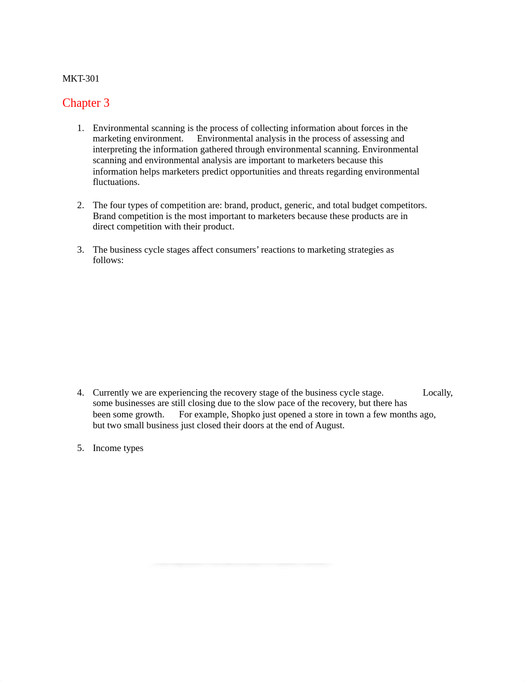 MKT 301- Chapter 3-4 Discussion and Review Questions KB_dnenyx12iep_page1