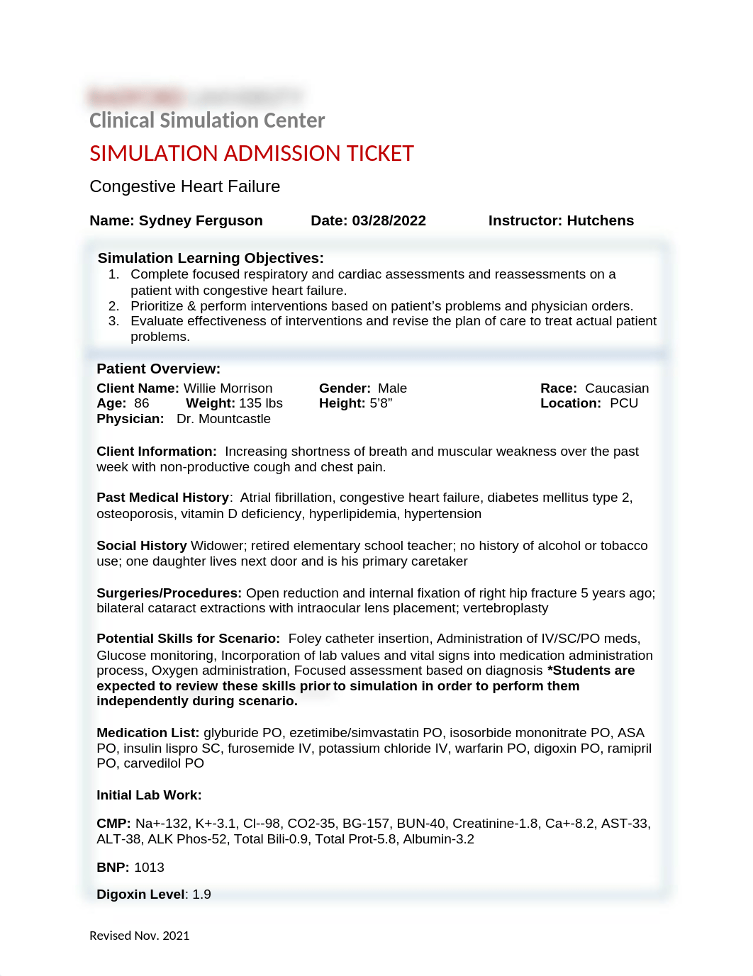 N448 Simulation Admission Ticket Congestive Heart Failure.docx_dneq9dy86hr_page1