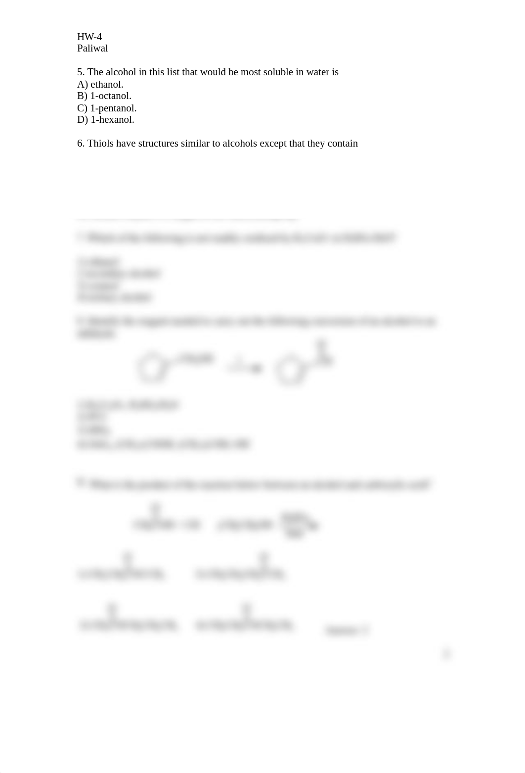 Home Work # 4 (Alcohols, aldehydes)-A_dneqthxd5ec_page2