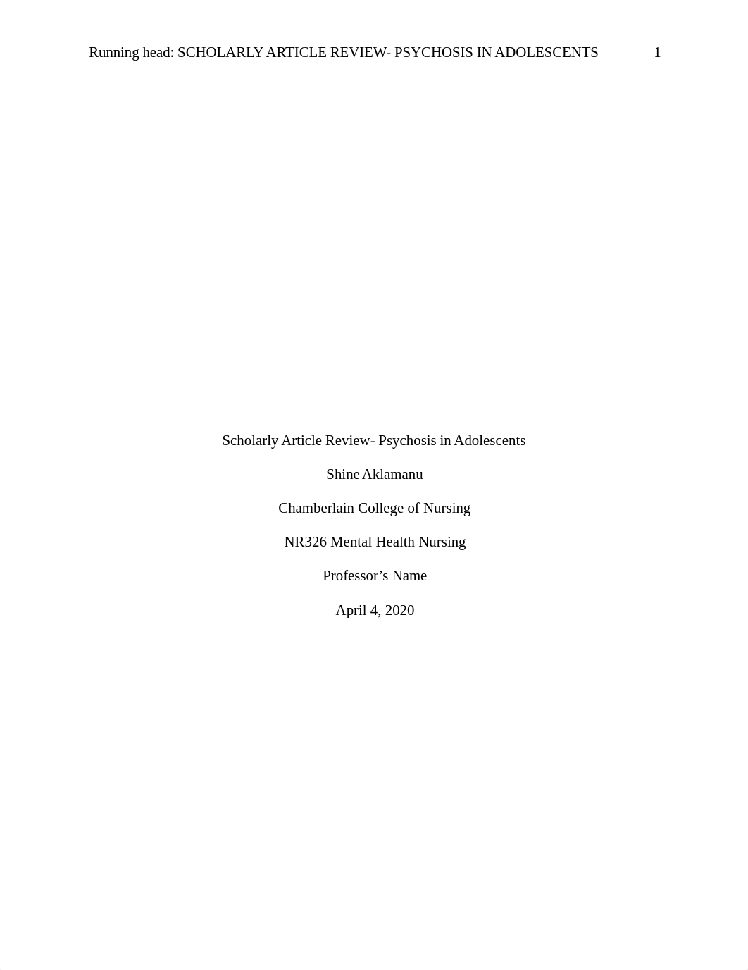 Scholarly Article Review -Psychosis in Adolescents-1.docx_dnesbdsiik9_page1