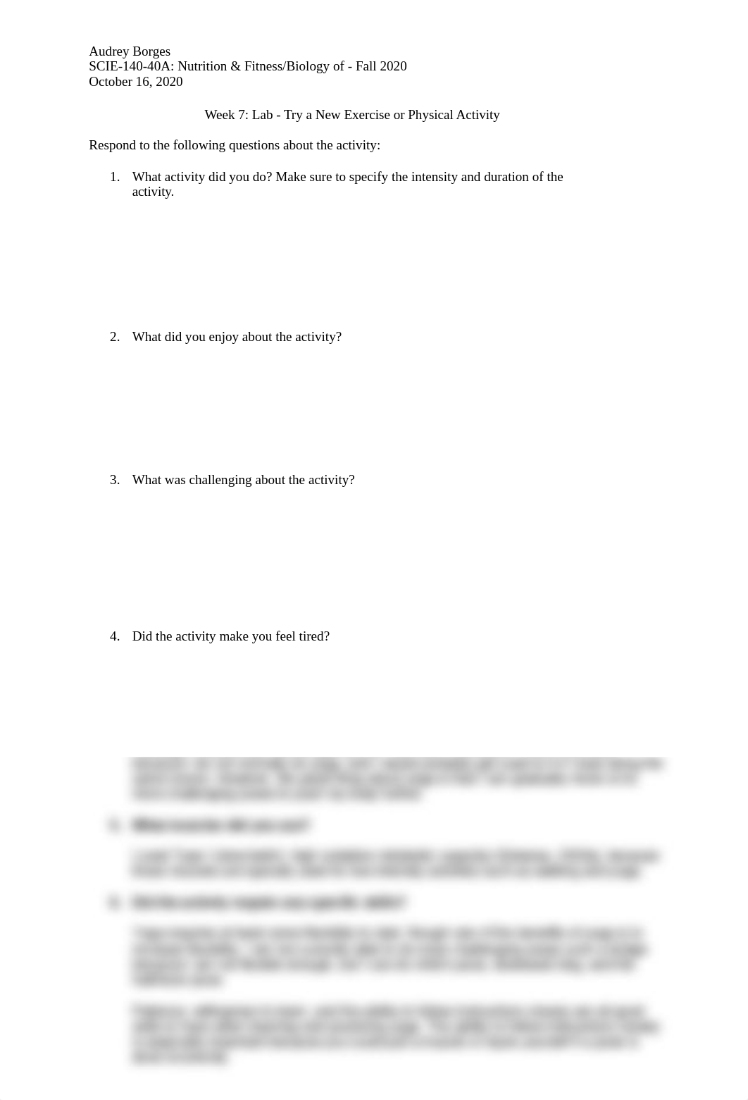 SCIE-140-40A Week 7- Lab - Try a New Exercise or Physical Activity Epidemic.docx_dnetyfuos4y_page1