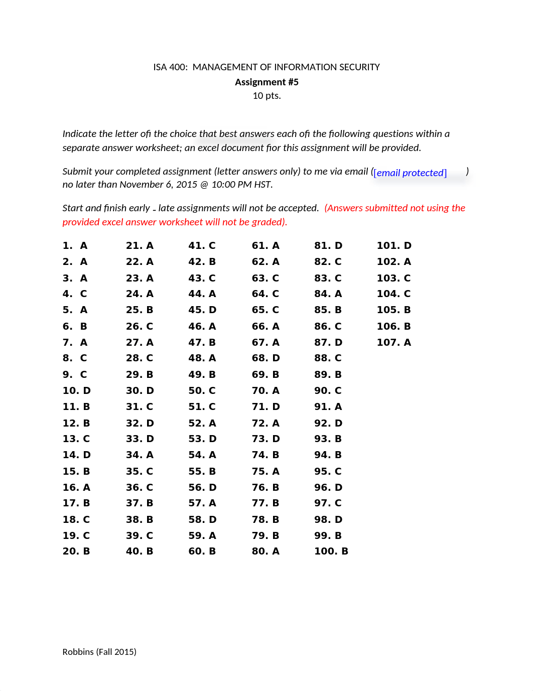 W10 - ASSIGNMENT - robbins.UHWO.ISA400.ASSIGN5.ANSWERS.PDF_dnf1bv3i5e7_page1