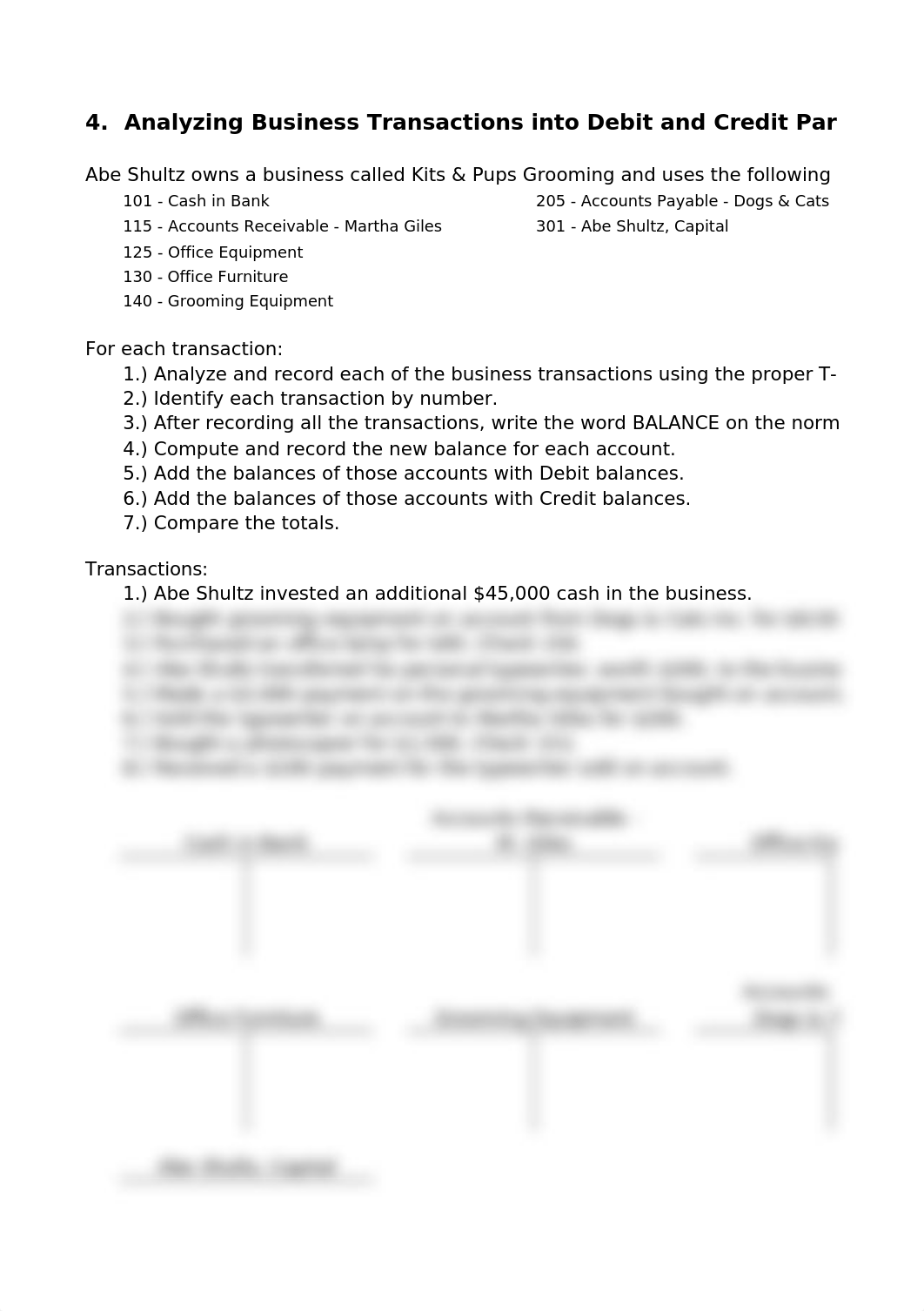 4.  Analyzing Business Transactions into Debit and Credit Parts.xlsx_dnfdkxr8ybv_page1