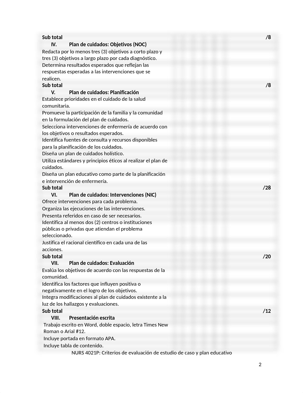 NURS 4021P Criterios de evaluación de estudio de caso y plan educativo.docx_dnfiocynasx_page2