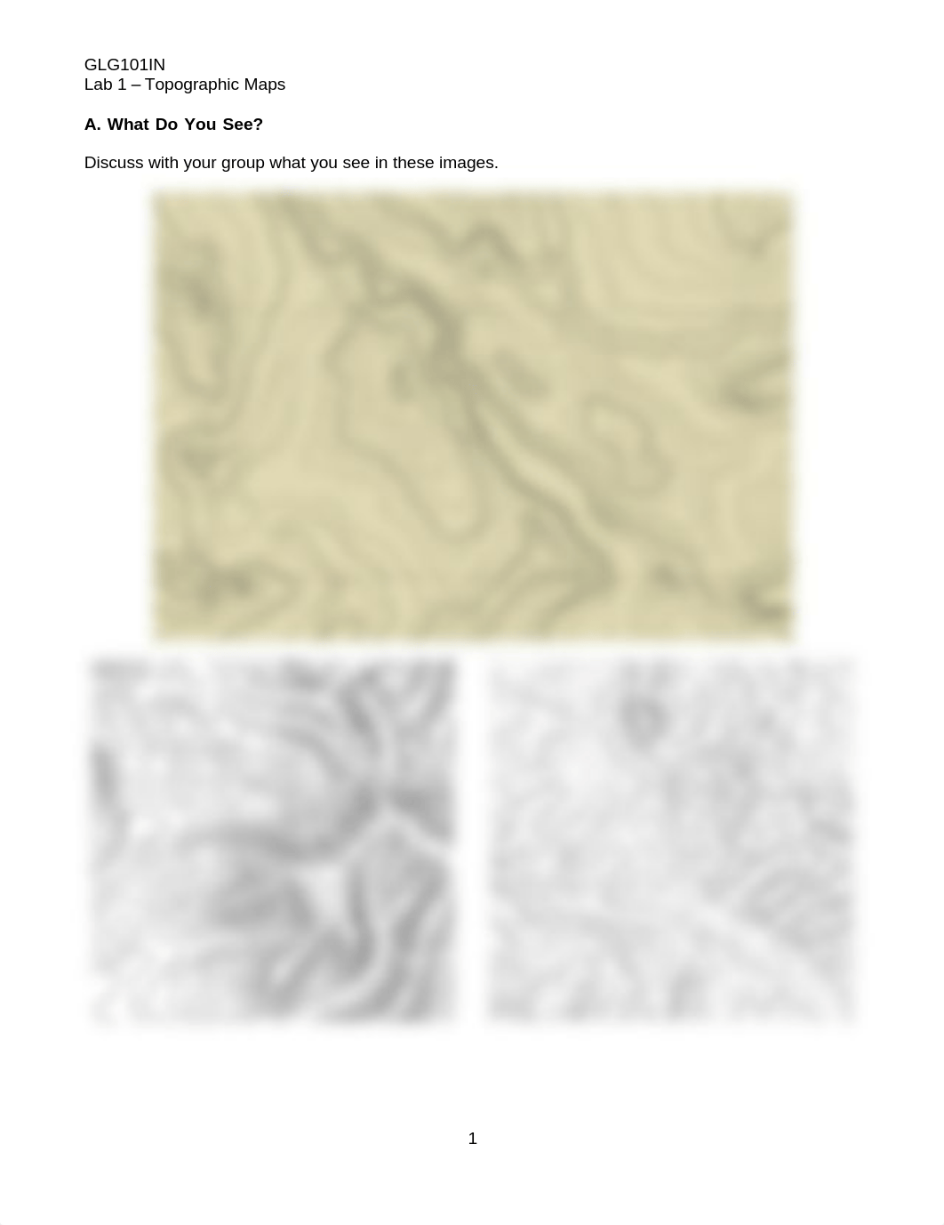 GLG101IN - Unit 1 Lab - Topographic Maps (MON216 Version).pdf_dnfpdv5m0s5_page1