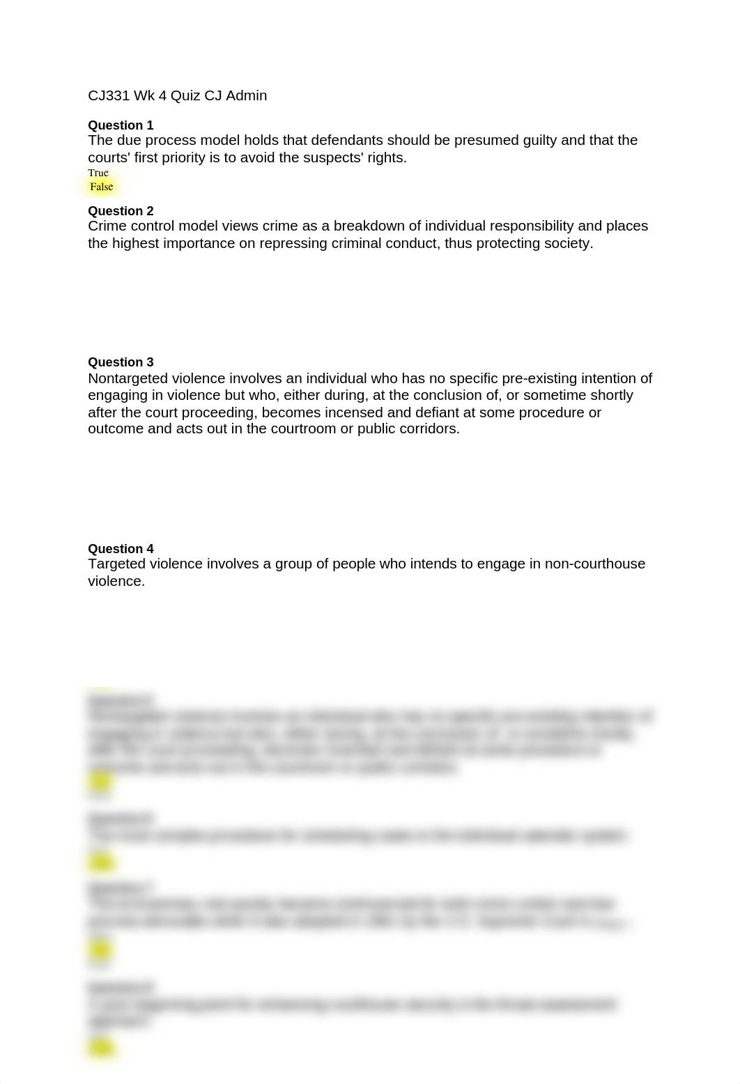 CJ331 Wk 4 Quiz CJ Admin_dnfqfsyocdi_page1