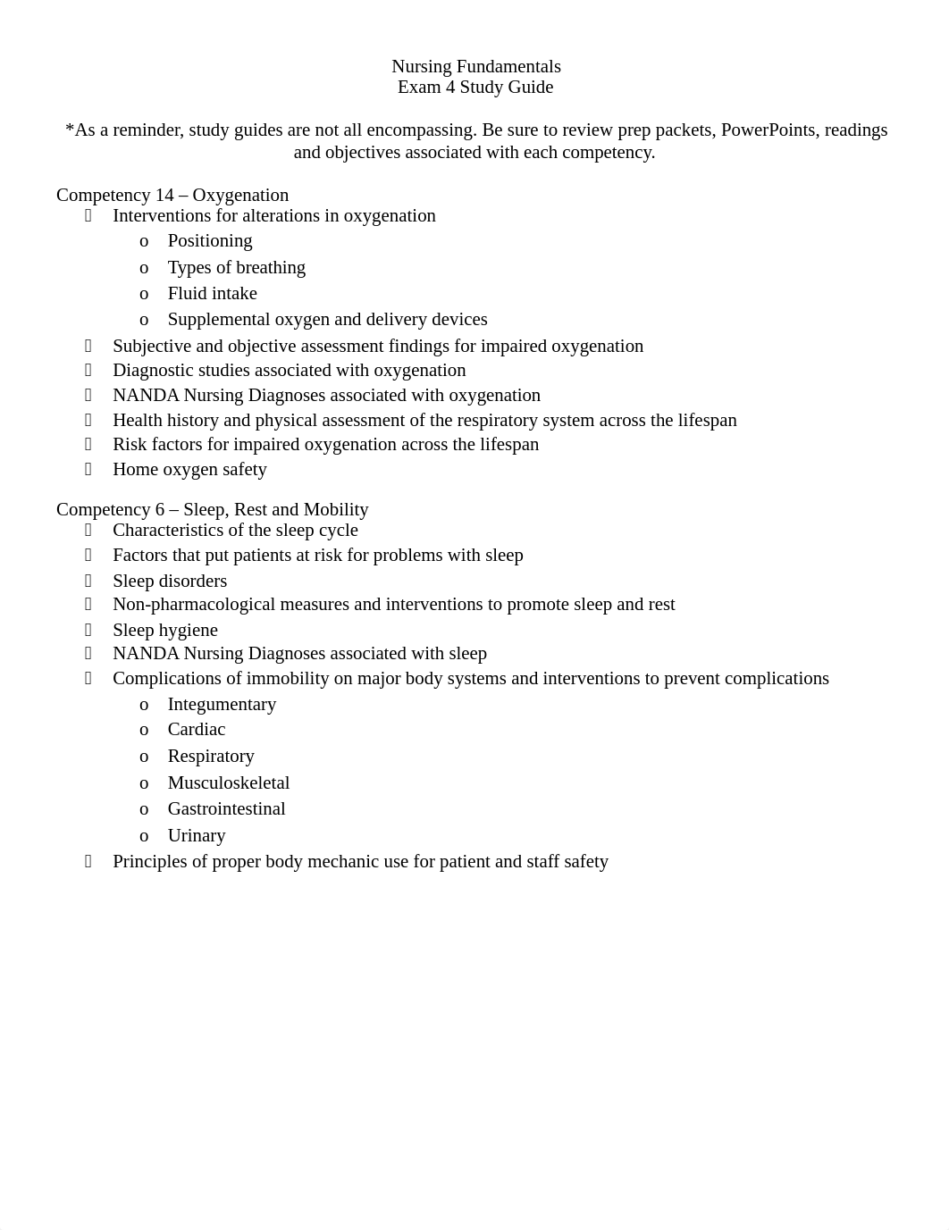 Nursing Fundamentals Exam 4 Study Guide Fall 2020.docx_dnfyxb5qnwt_page1