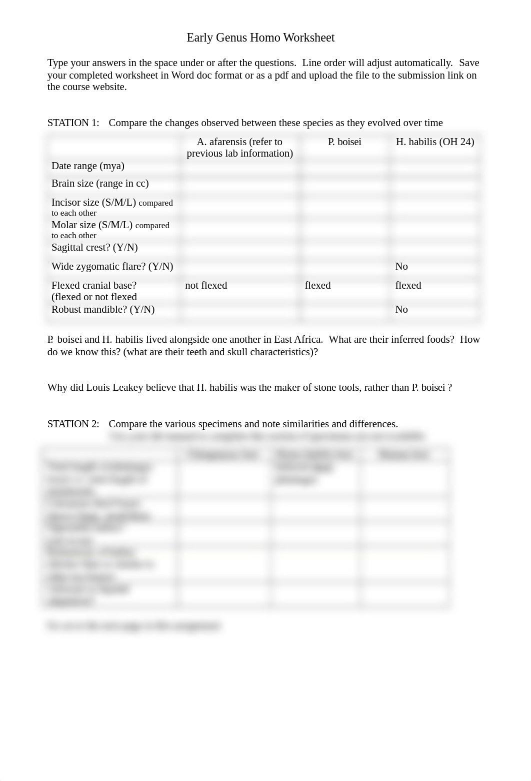 13-Early Genus Homo Worksheet.docx_dng0dzruybw_page1