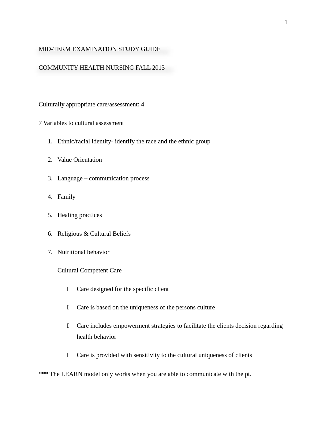 community health nursing mid term study guide.docx_dngc8ailqai_page1