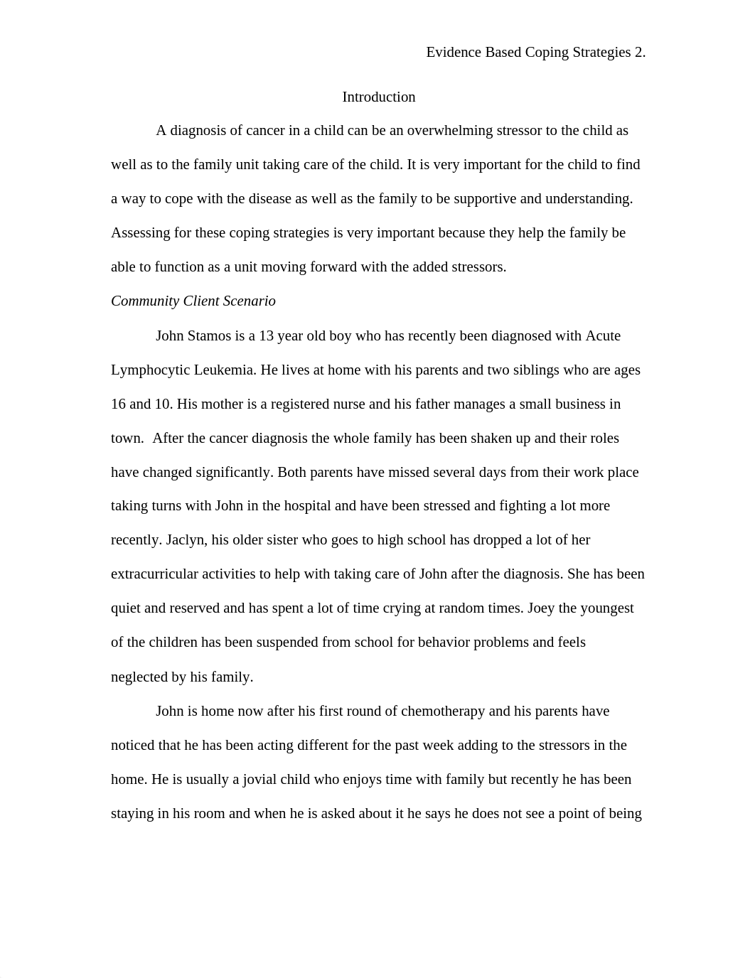 Evidence Based Coping Strategies for Child with Cancer and the Affected Family Unit - Paper_dngppse5mbr_page2