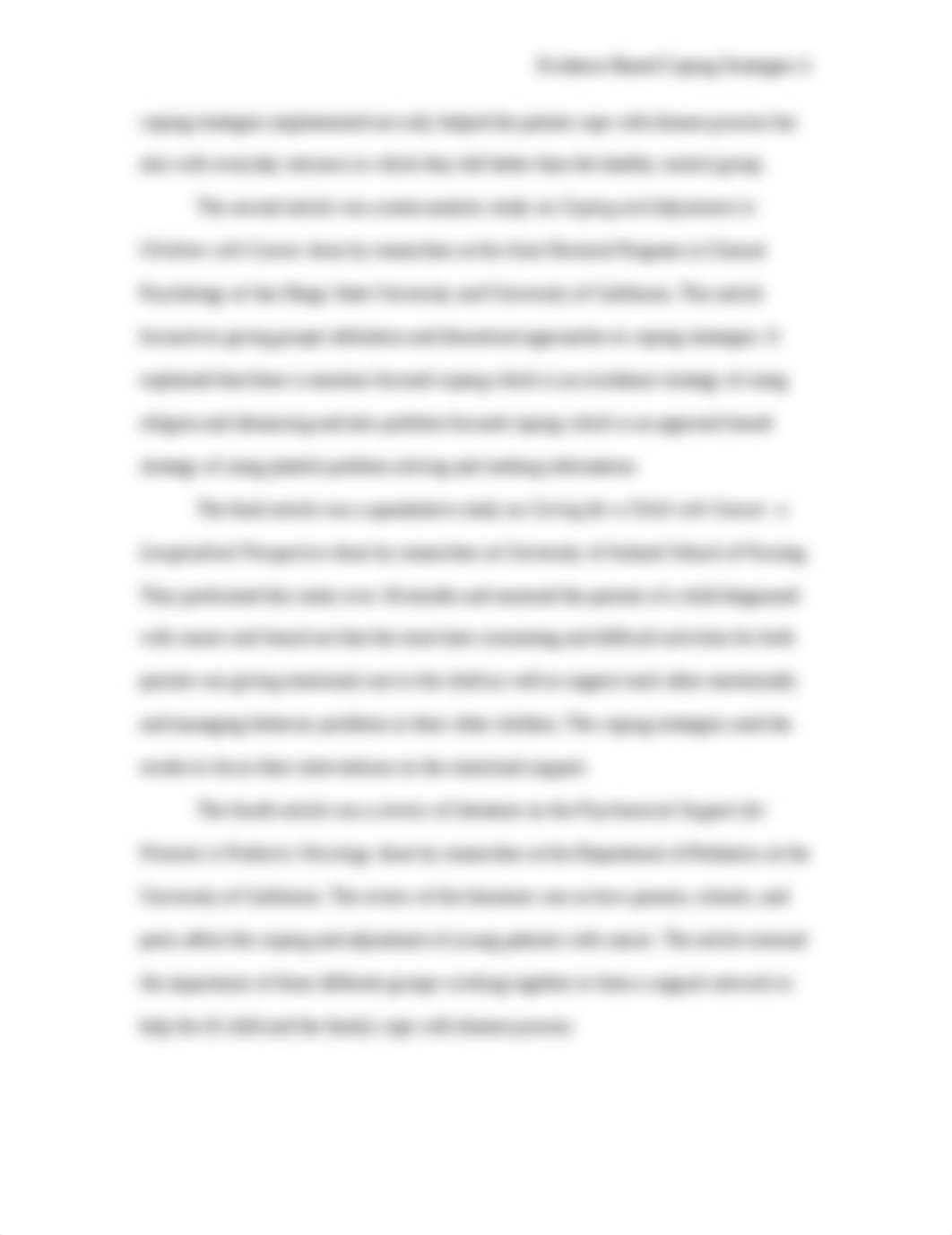 Evidence Based Coping Strategies for Child with Cancer and the Affected Family Unit - Paper_dngppse5mbr_page4