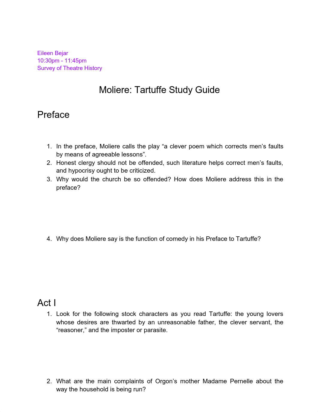 Moliere_ Tartuffe Study Guide.pdf_dngua8aea6w_page1