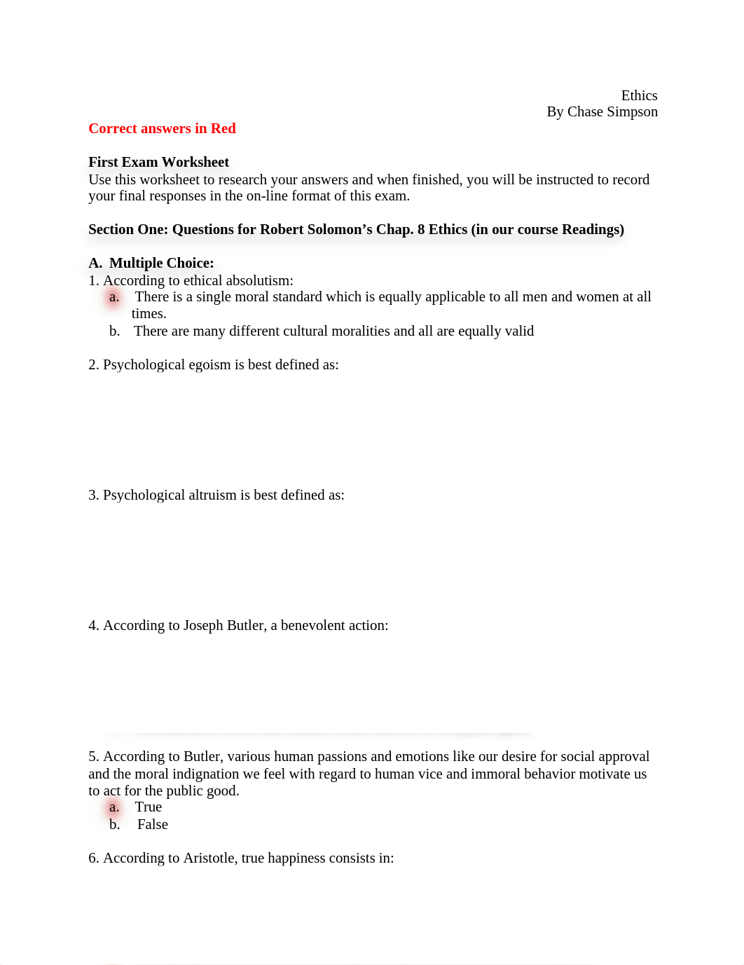 First Exam Worksheet with answers_dnh1bygon7k_page1