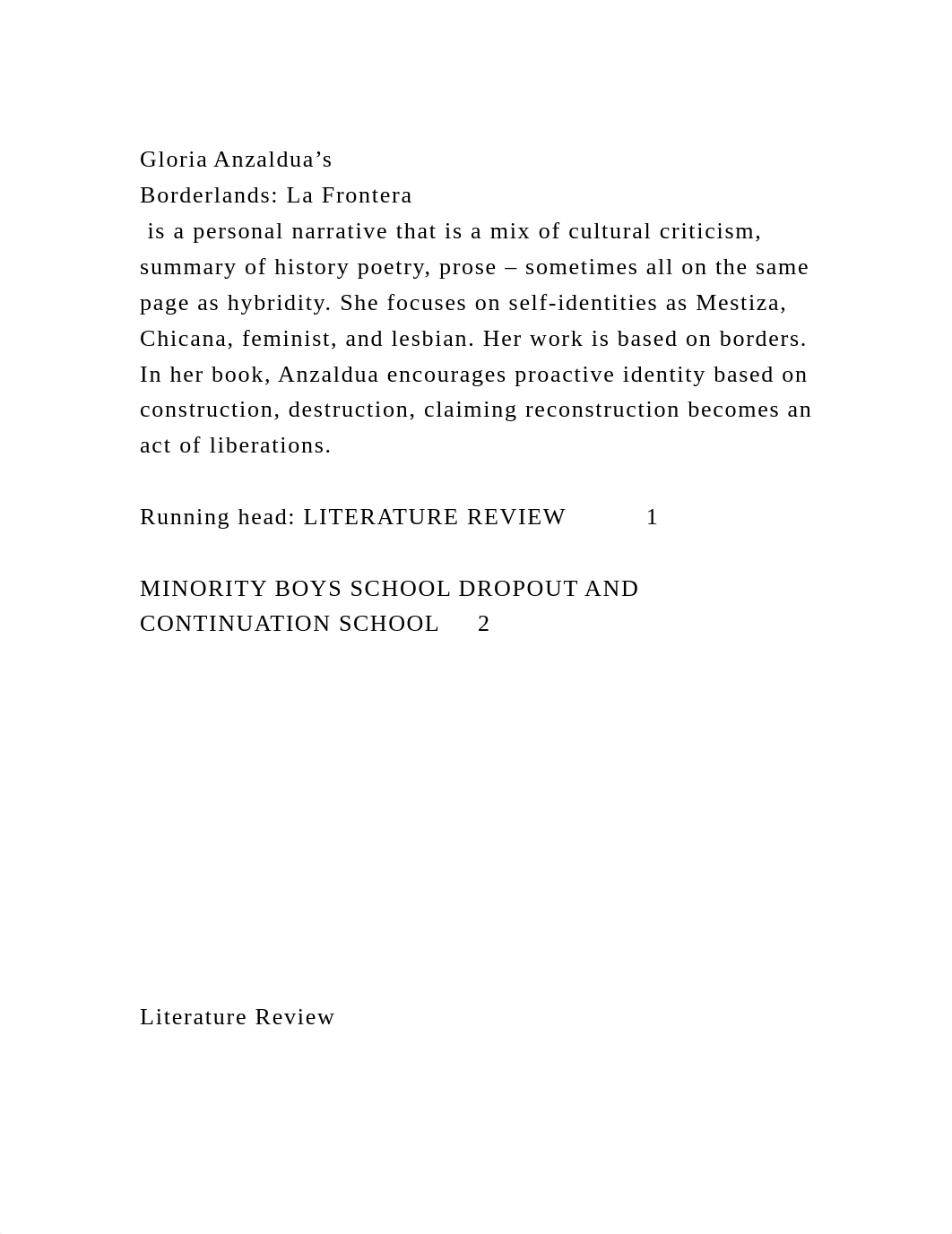 Gloria Anzaldua's Borderlands La Frontera is a personal narrati.docx_dnh8dco3inr_page2