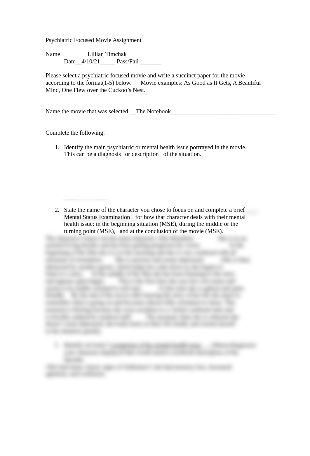 Psychiatric Focused Movie Assignment-1.docx_dnht9plevj0_page1