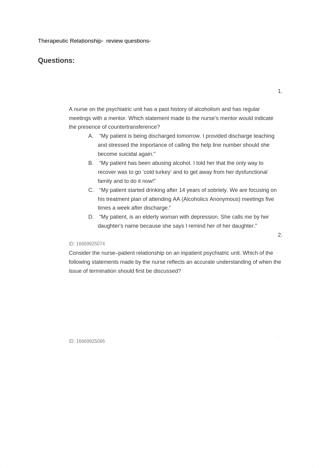 Therapeutic Relationship- review questions (without answers)- (2).docx_dnhxvvwj5ig_page1