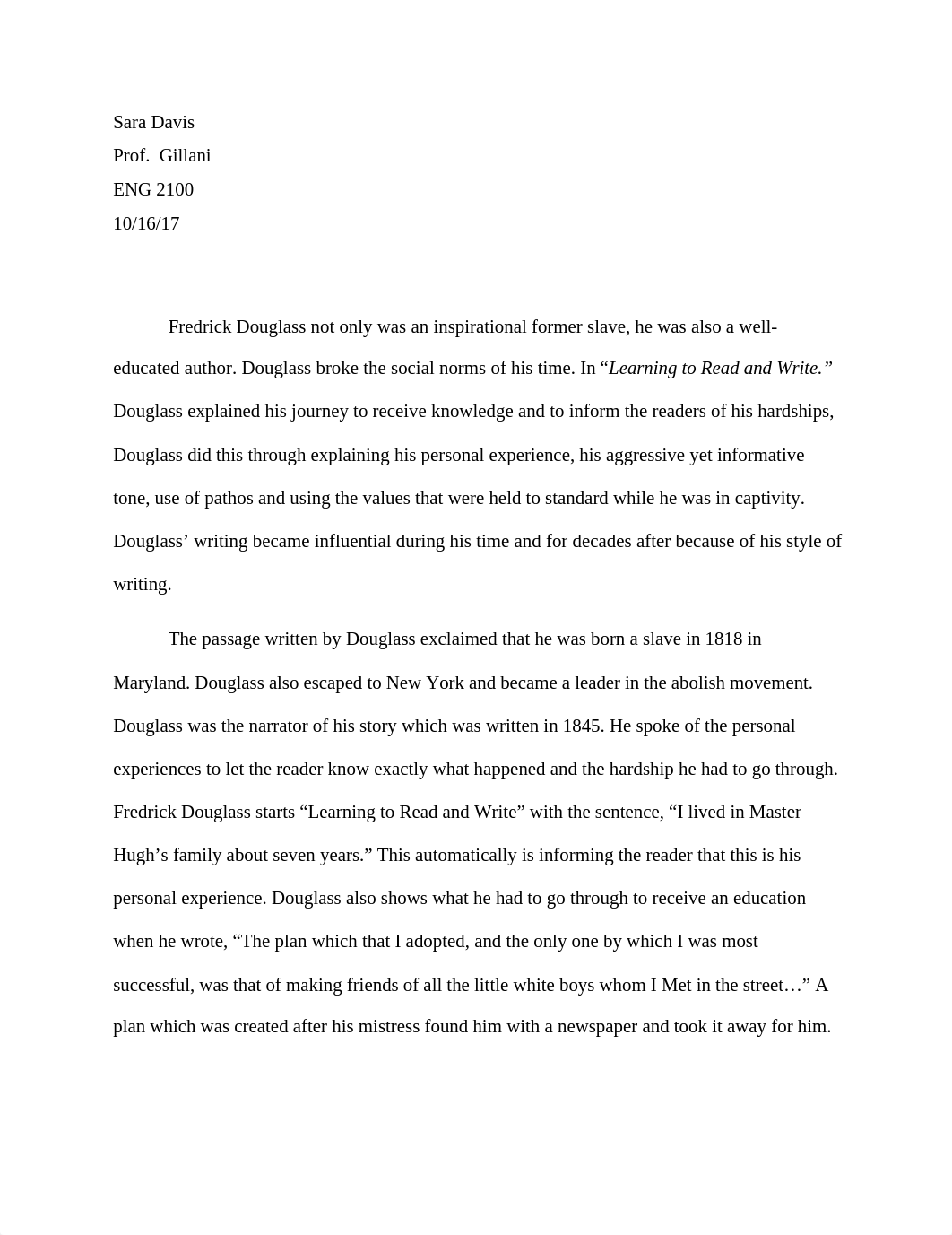 Fredrick Douglass anaylitic essay.docx_dni01s37exd_page1