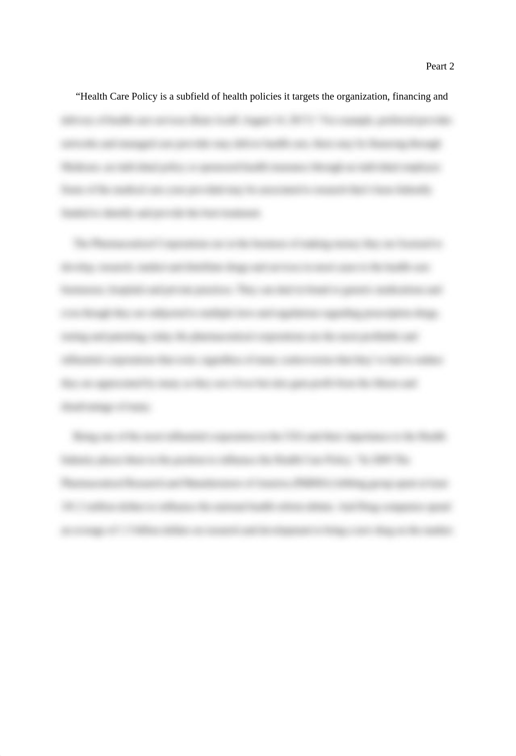 The Influence of Pharmaceutical Corporations in Health Care Policies.docx_dni2bl3bw4k_page2