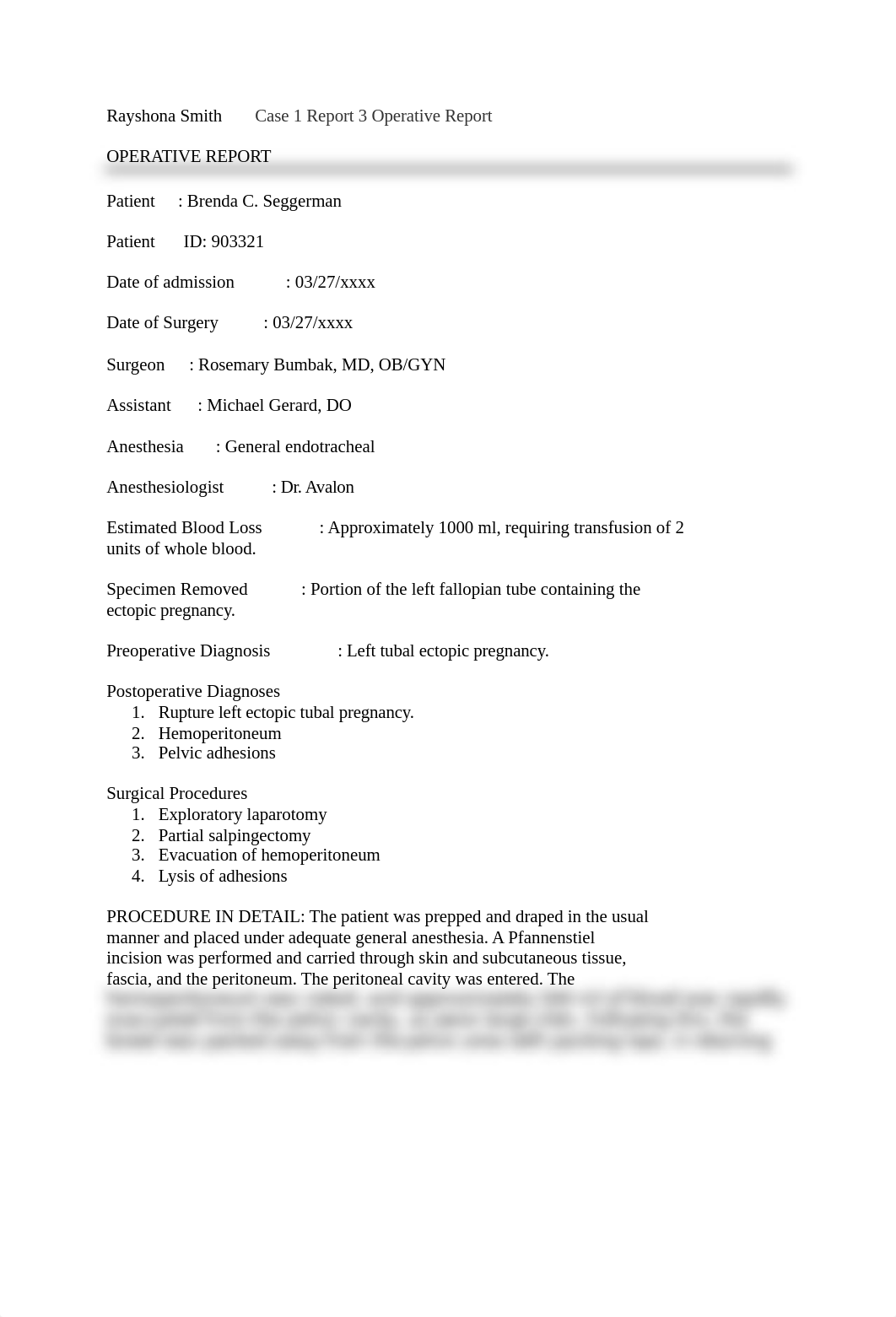 Rayshona_transcription_case1_r3_ operative report.docx_dni7er45112_page1