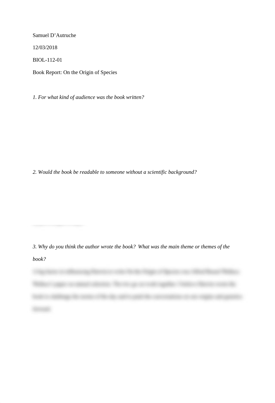 Book Report On the Origin of Species.docx_dnibdp3r388_page1