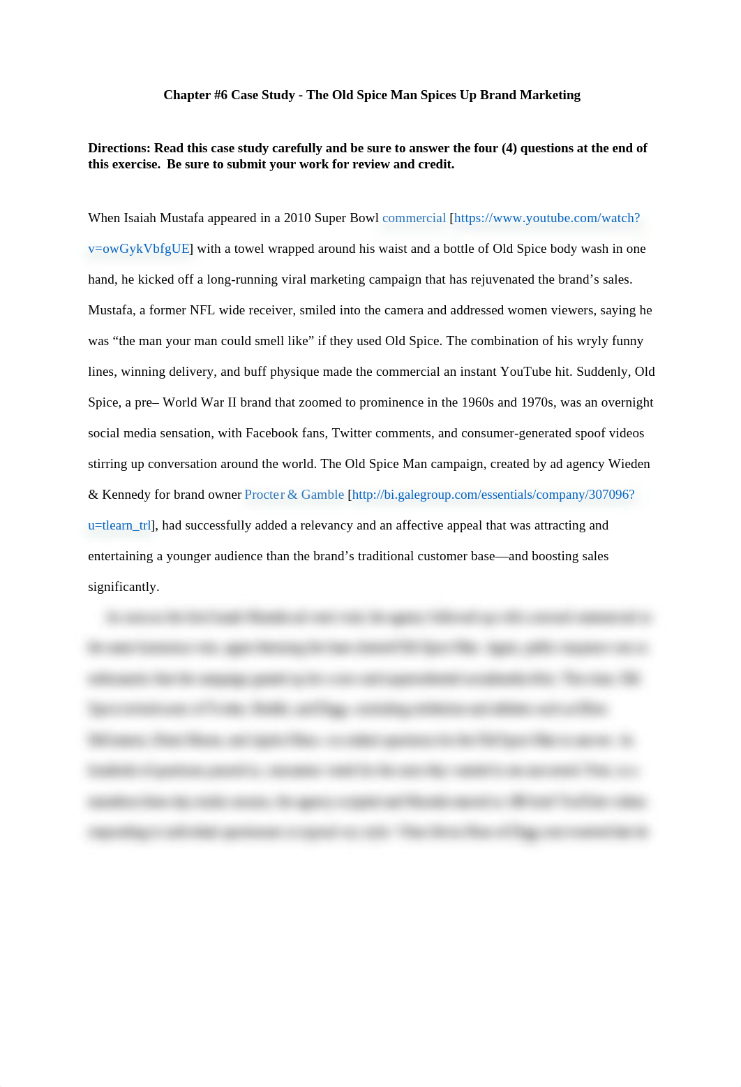 Chapter #6 Case Study - The Old Spice Man Spices Up Brand Marketing.docx_dnicp493iss_page1