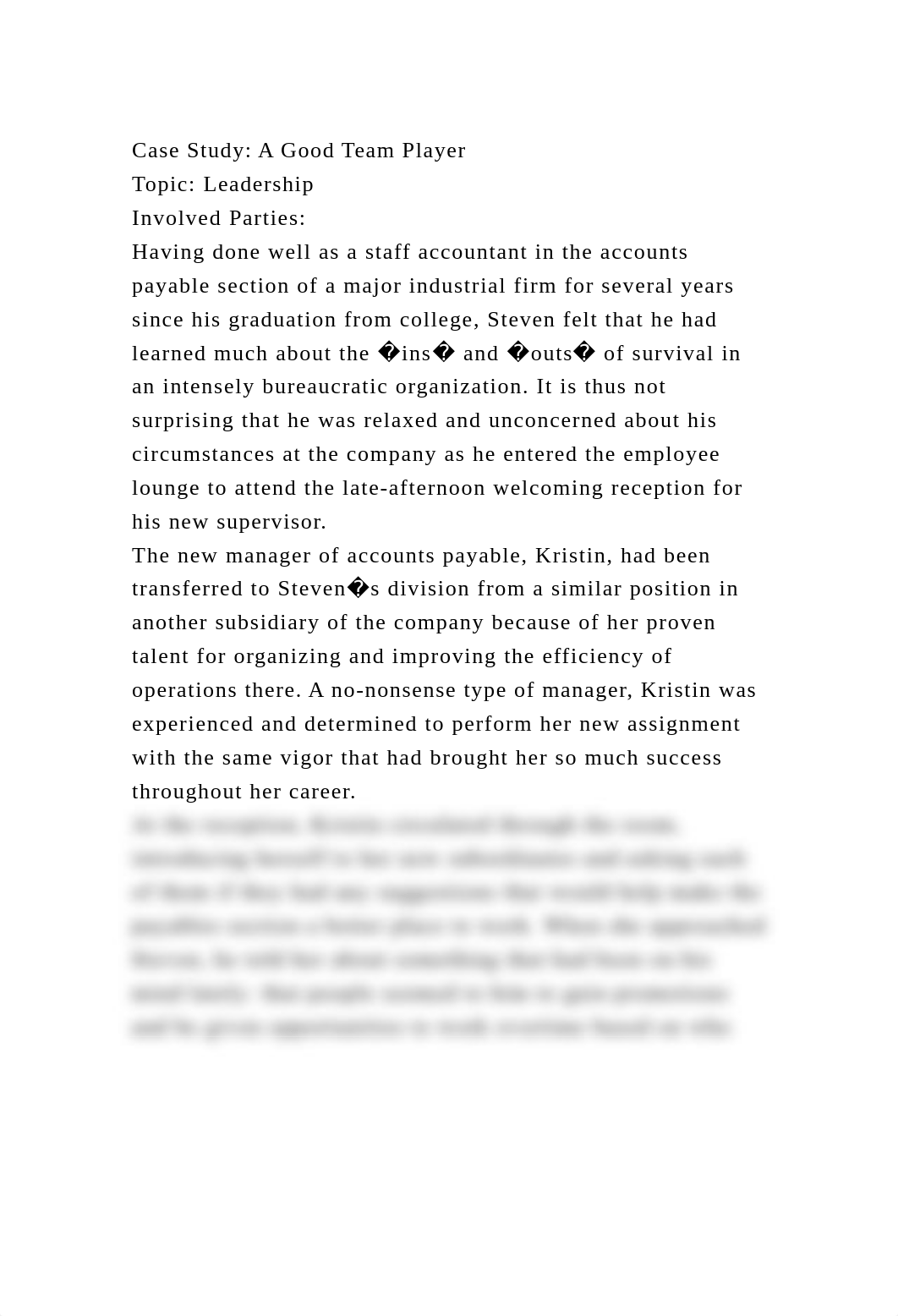 Case Study A Good Team PlayerTopic LeadershipInvolved Parties.docx_dnipl3sl7ww_page2