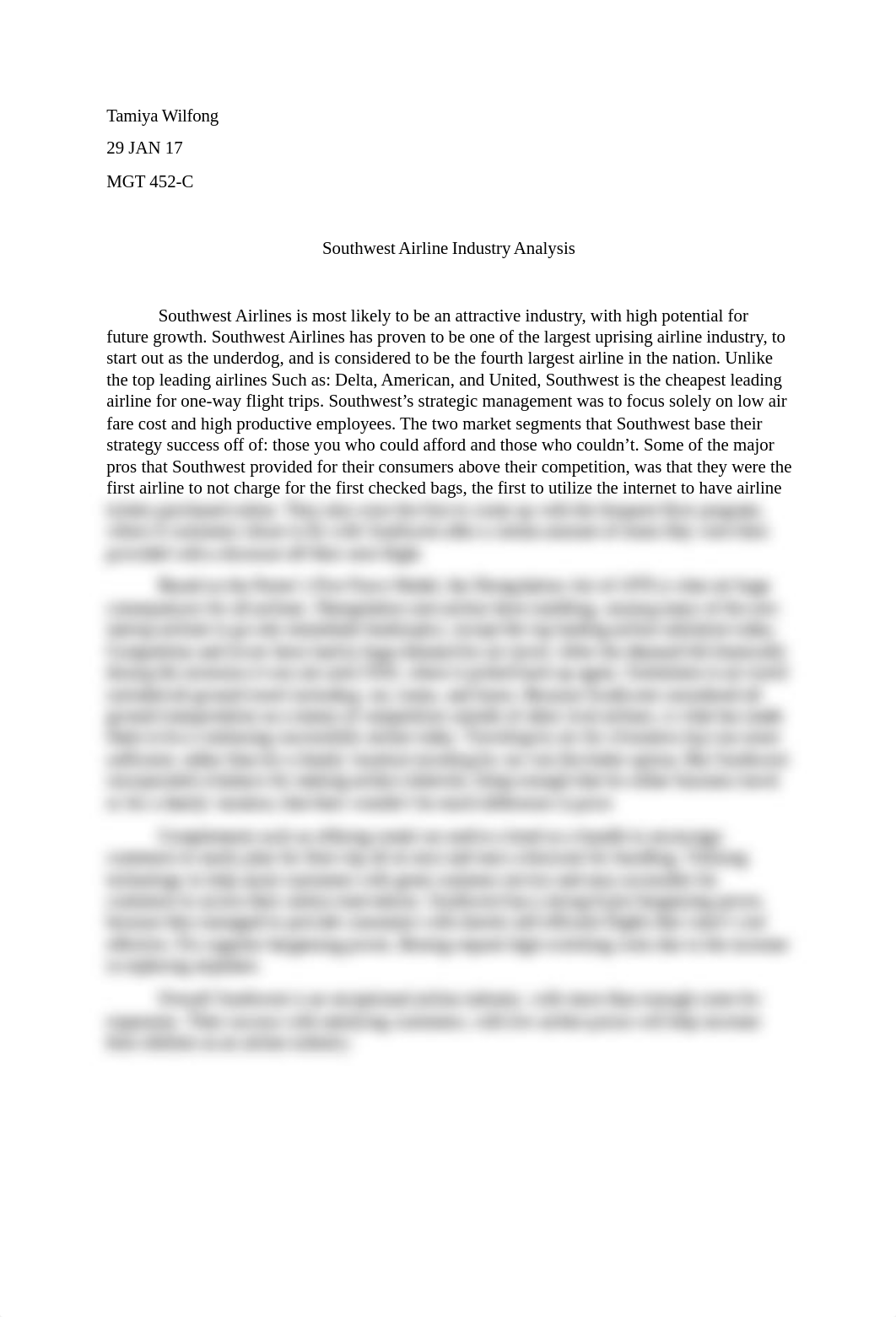 Southwest Airline Analysis_dniqi18bcov_page1