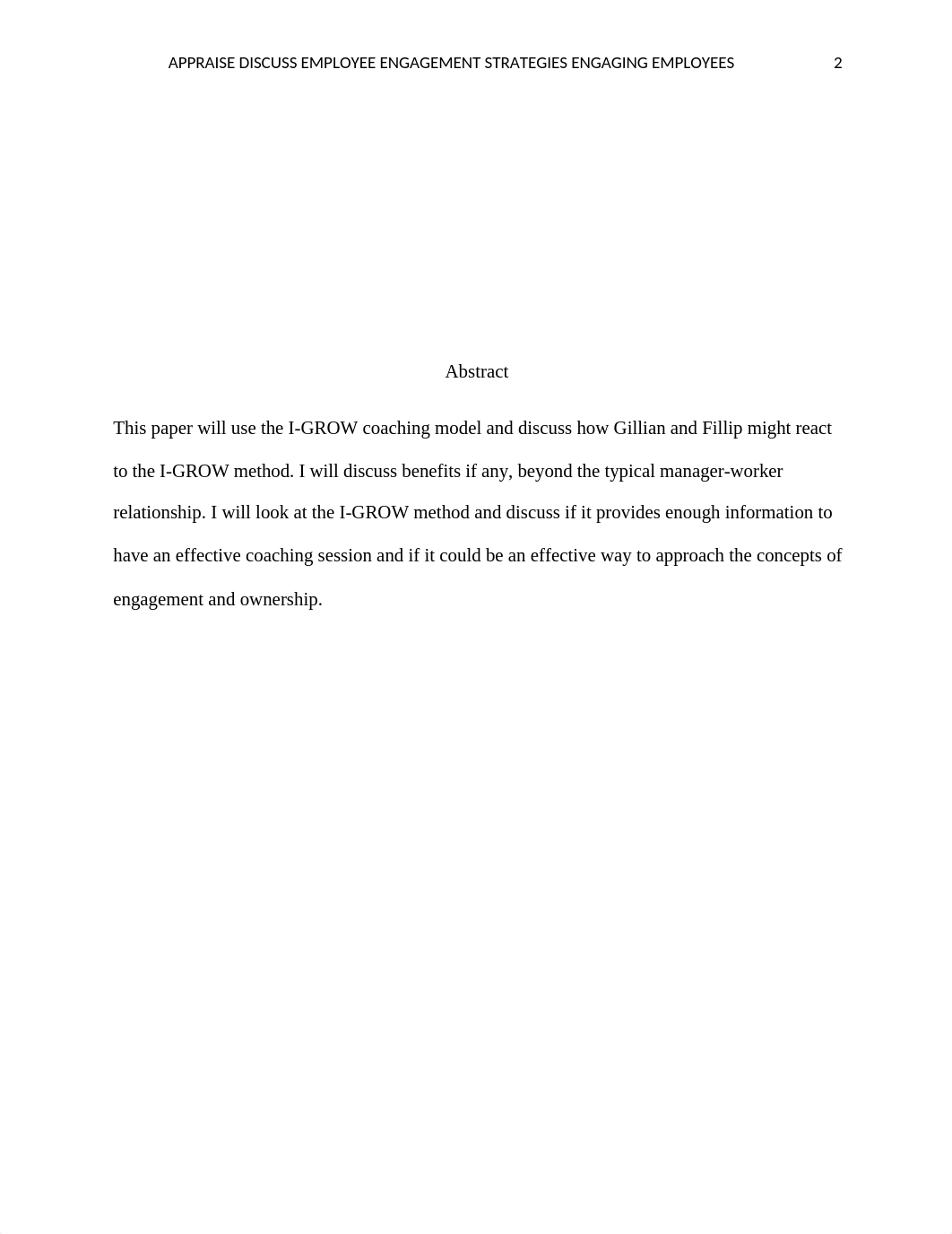 Assignment 1 Appraise and Discuss Employee Engagement and Strategies for Engaging Employees.docx_dniy0xfcd05_page2