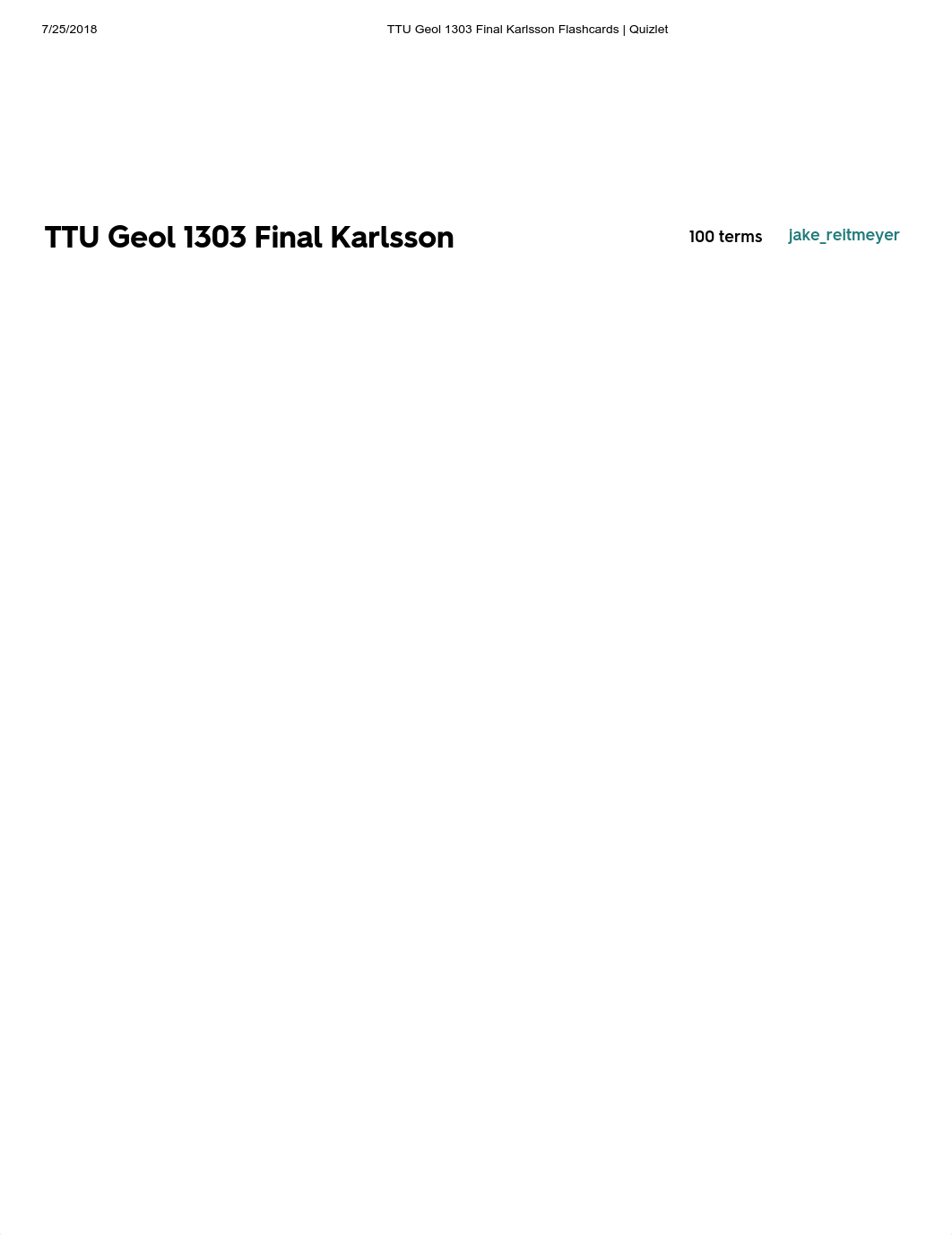 TTU Geol 1303 Final Karlsson Flashcards _ Quizlet.pdf_dnjhobj3obo_page1