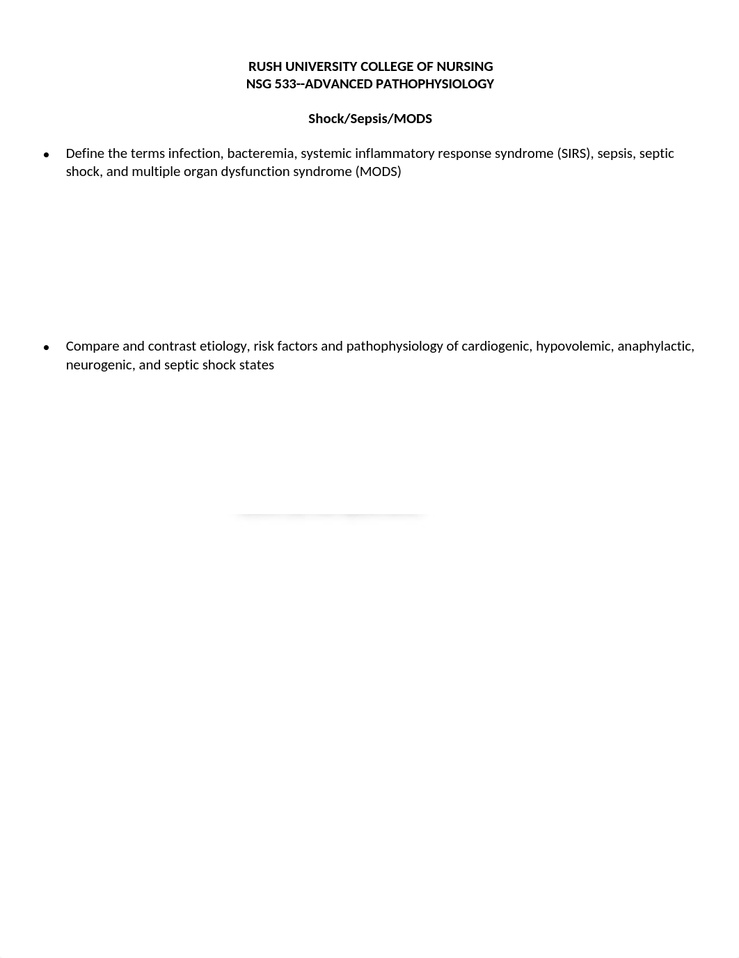 533 Module 10 Shock Sepsis MODS Objectives.docx_dnjt8g9pe26_page1