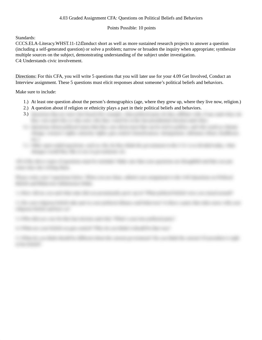 4.03 Graded Assignment CFA_Questions on Political Beliefs and Behaviors.docx_dnl8482j72r_page1