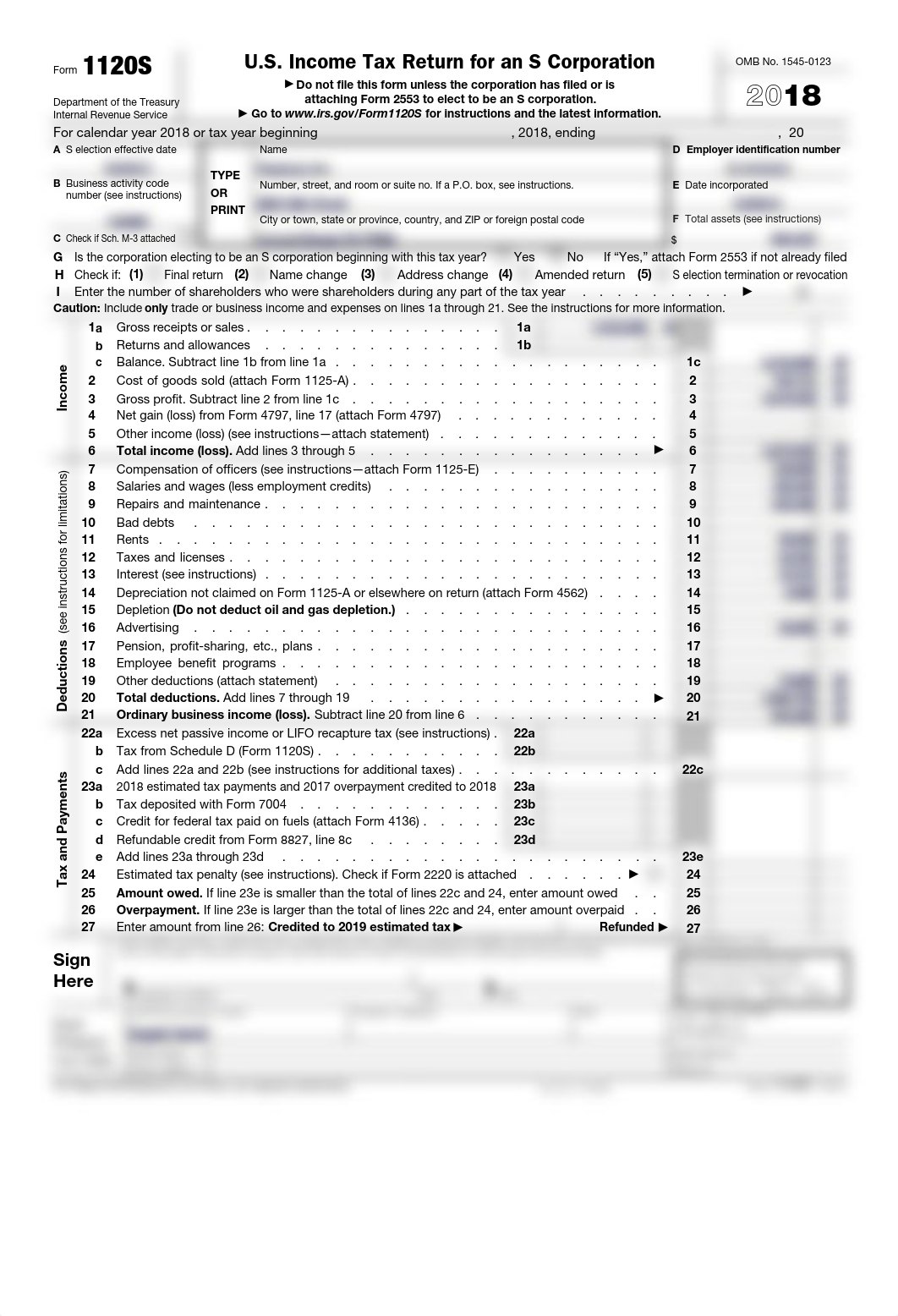 S Corporation Tax Return - Form 1120S_Harrell.pdf_dnldi7po4dy_page1