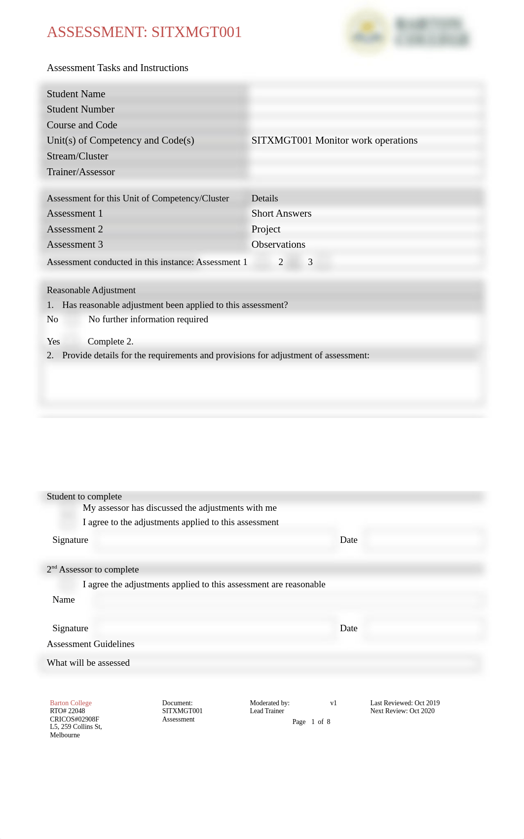 SITXMGT001 Assessment 2 -Project.docx_dnlqeugefh6_page1