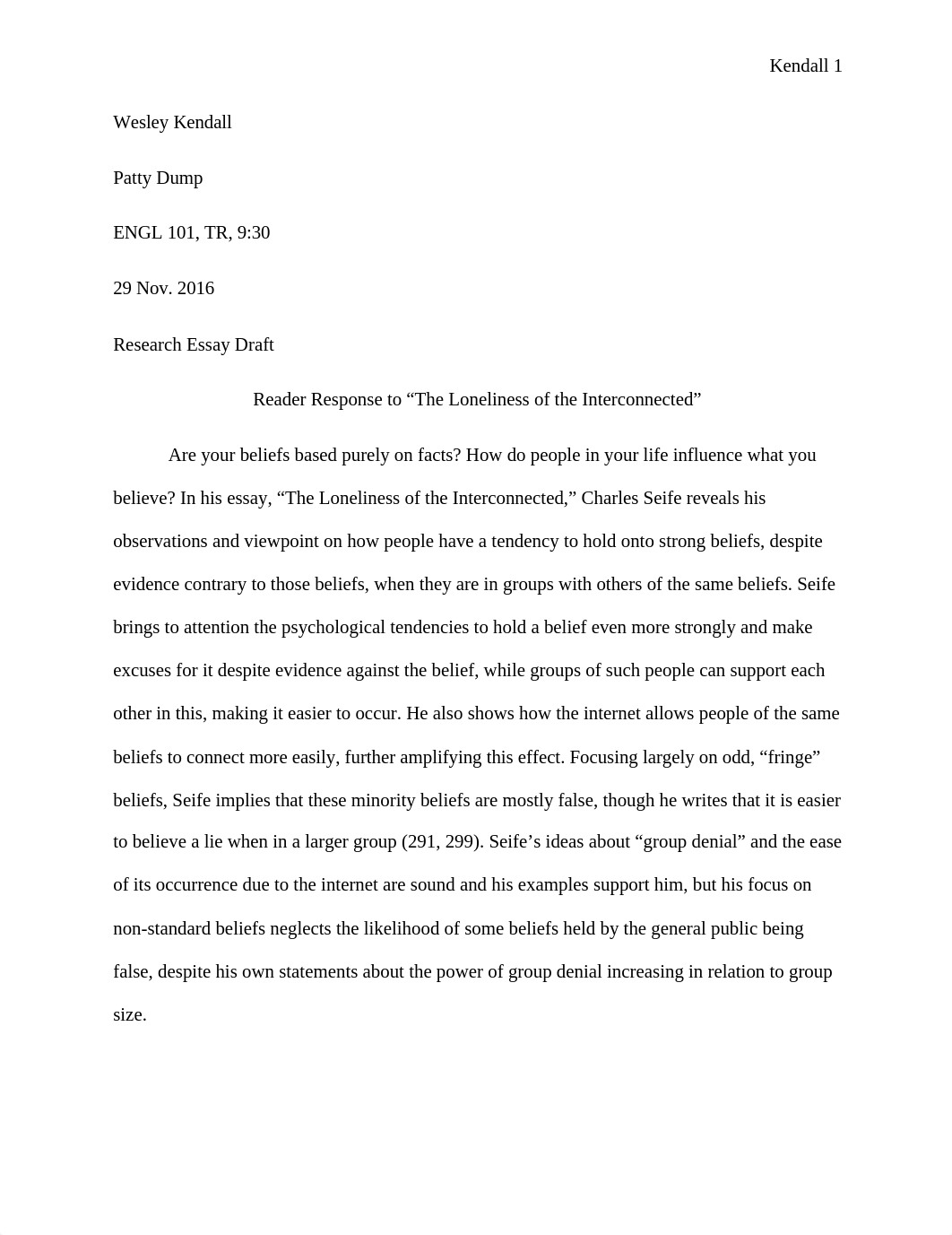 Research Essay - Wesley Kendall_dnm515567rf_page1